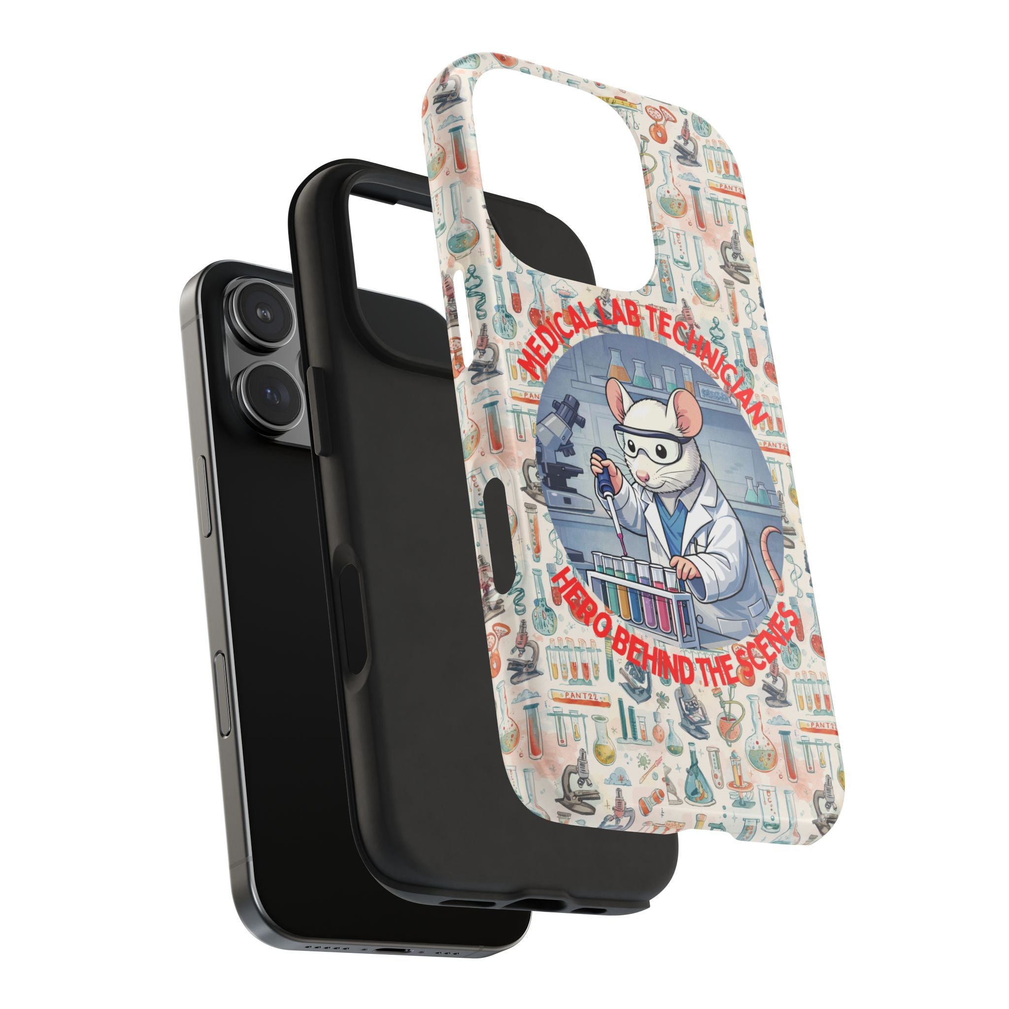 Medical Lab Technician Phone Case — "Lab Life" Cute Lab Mouse Design