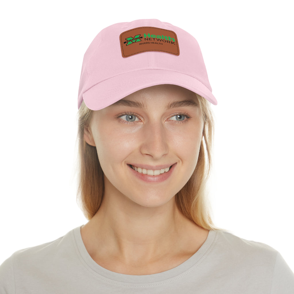 Marshall Health Network Rivers Health Laboratory Employee of the Month Dad Hat with Leather Patch