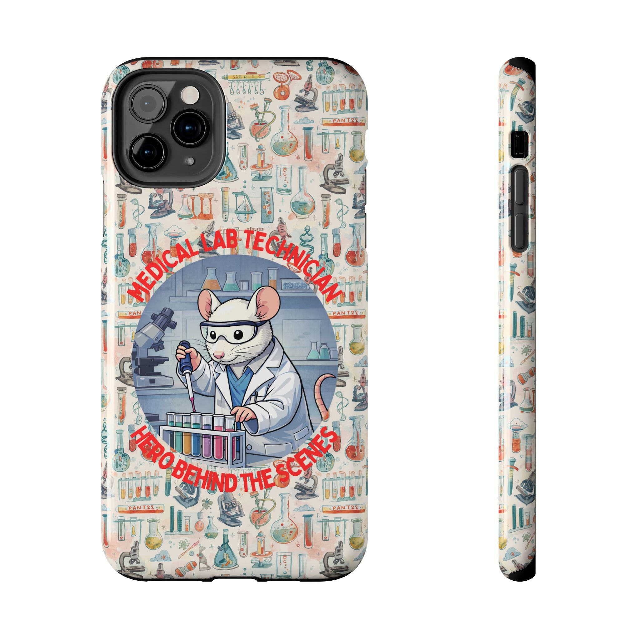 Medical Lab Technician Phone Case — "Lab Life" Cute Lab Mouse Design