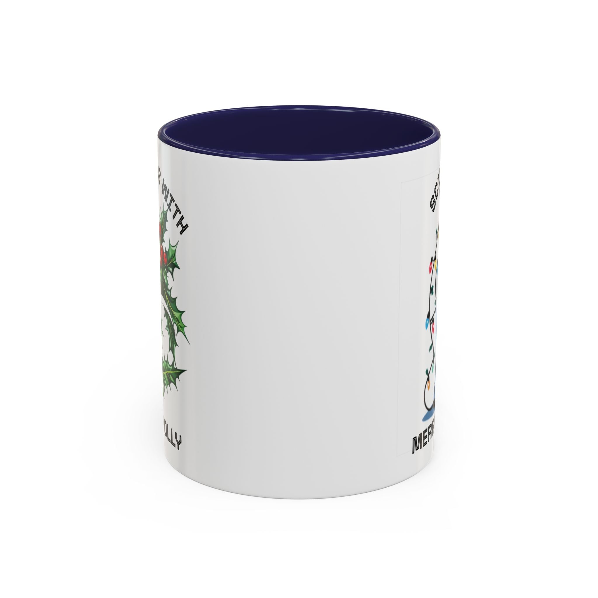 Festive Science Mug – “Science Is Lit” & “Deck the Halls” Dual-Sided Holiday Gift