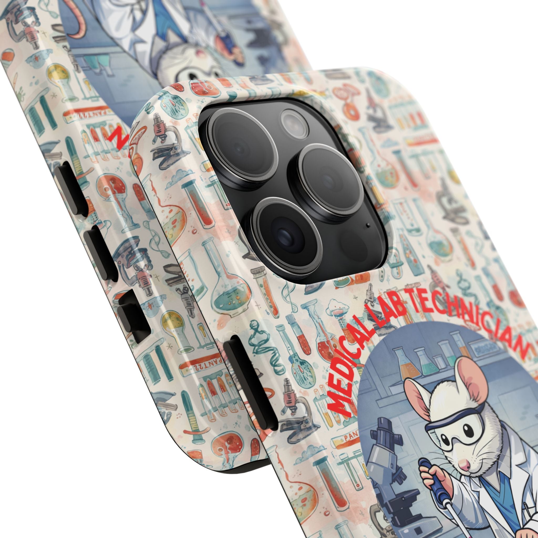Medical Lab Technician Phone Case — "Lab Life" Cute Lab Mouse Design