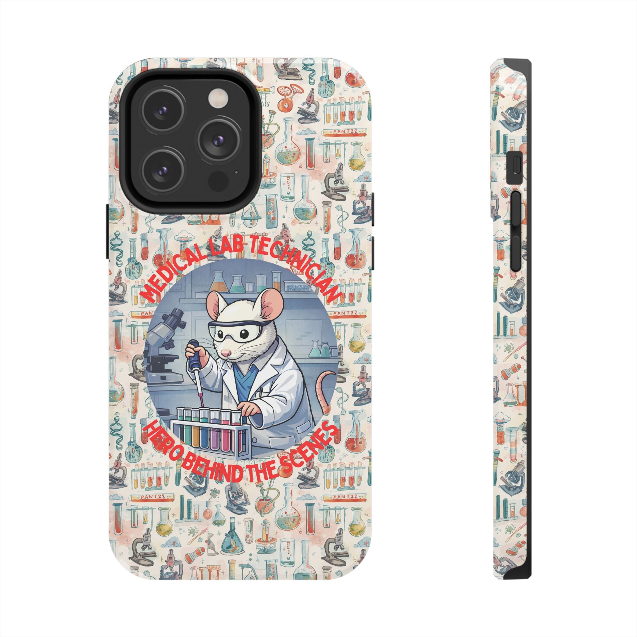 Medical Lab Technician Phone Case — "Lab Life" Cute Lab Mouse Design