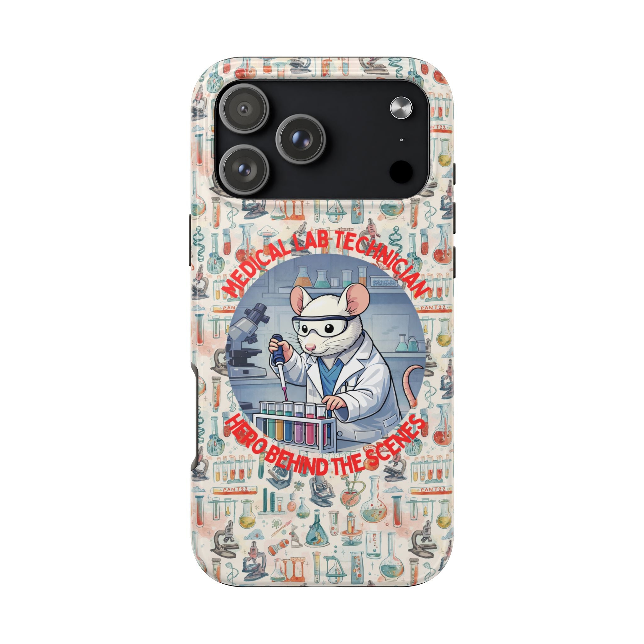 Medical Lab Technician Phone Case — "Lab Life" Cute Lab Mouse Design
