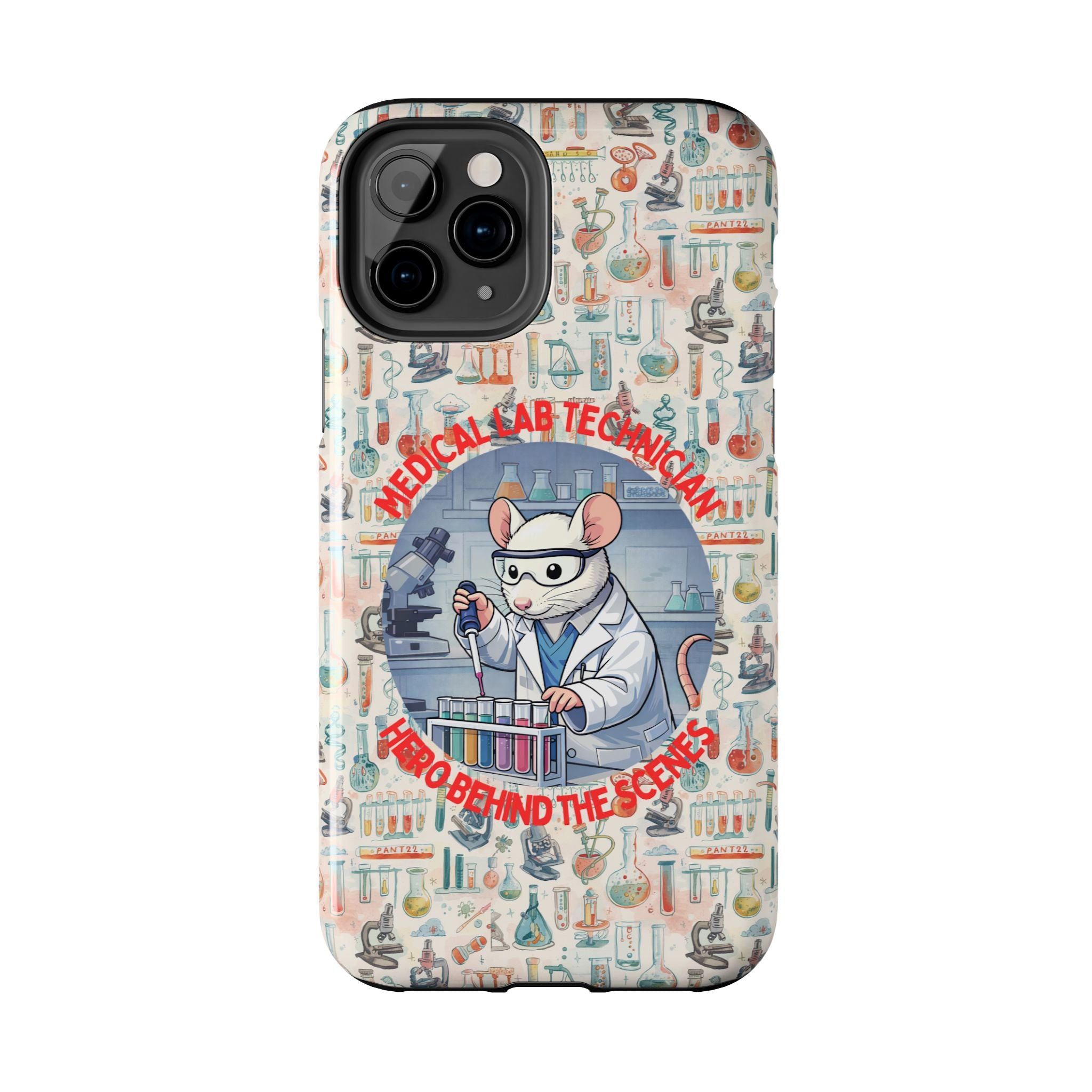 Medical Lab Technician Phone Case — "Lab Life" Cute Lab Mouse Design