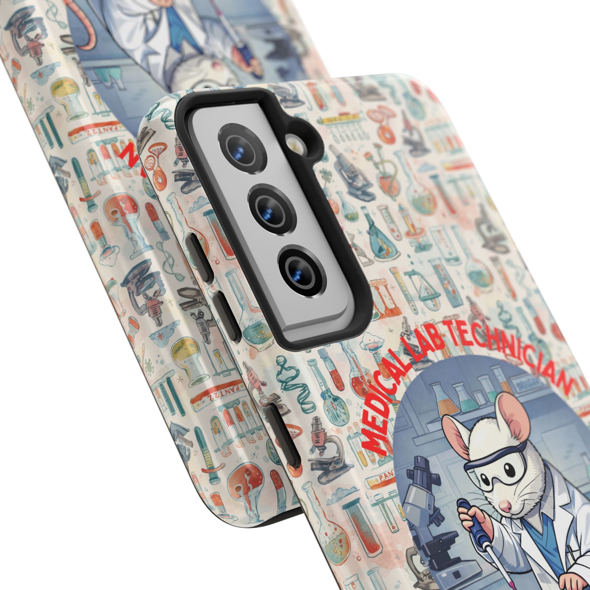 Medical Lab Technician Phone Case — "Lab Life" Cute Lab Mouse Design