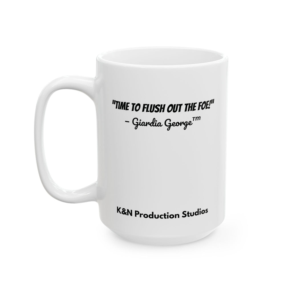 Giardia George™ – "Time to Flush Out the Foe" Mug