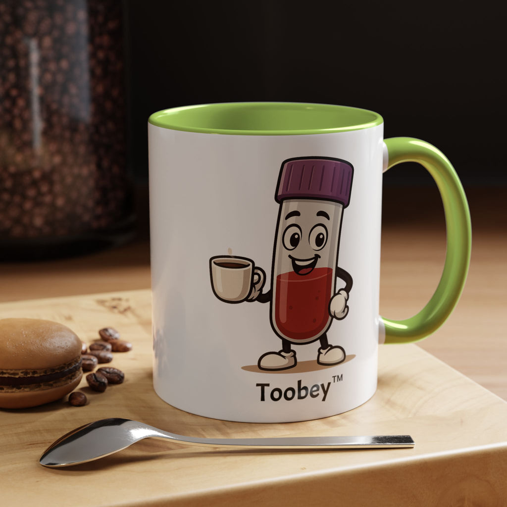 Toobey™ “Here for the Results and Drama” Mug – Customizable Lab Humor Cup by K&N Production Studios