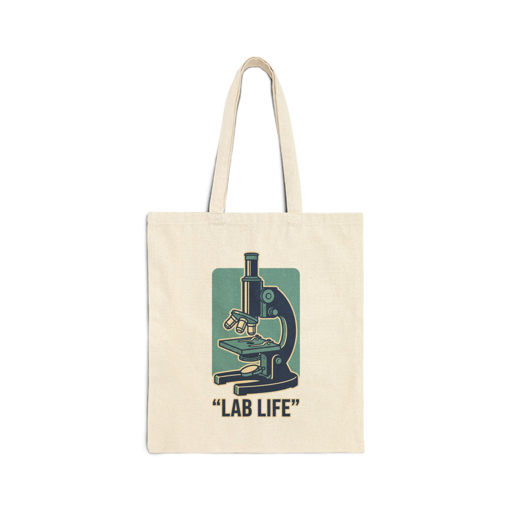 Medical Lab Technician Tote Bag — 'Lab Life' Cotton Canvas Tote, Hero Behind the Scenes Gift