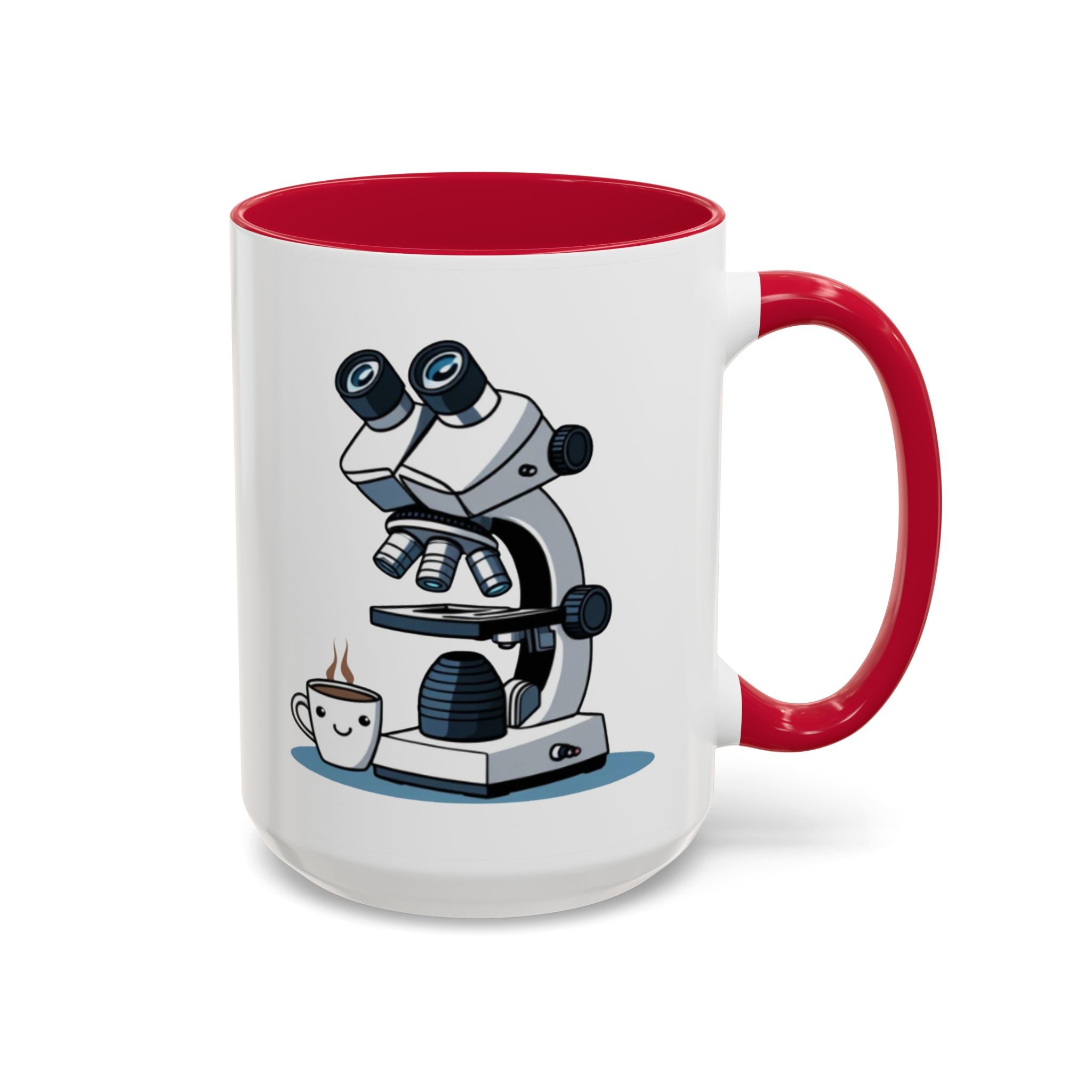 Microscope Coffee Mug — Cute Scientist Lab Drinkware (11oz & 15oz)