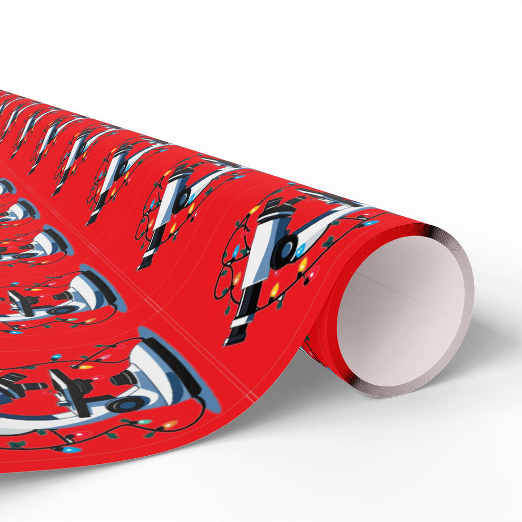 Festive Microscope Gift Wrap – Holiday Wrapping Paper for Curious Minds