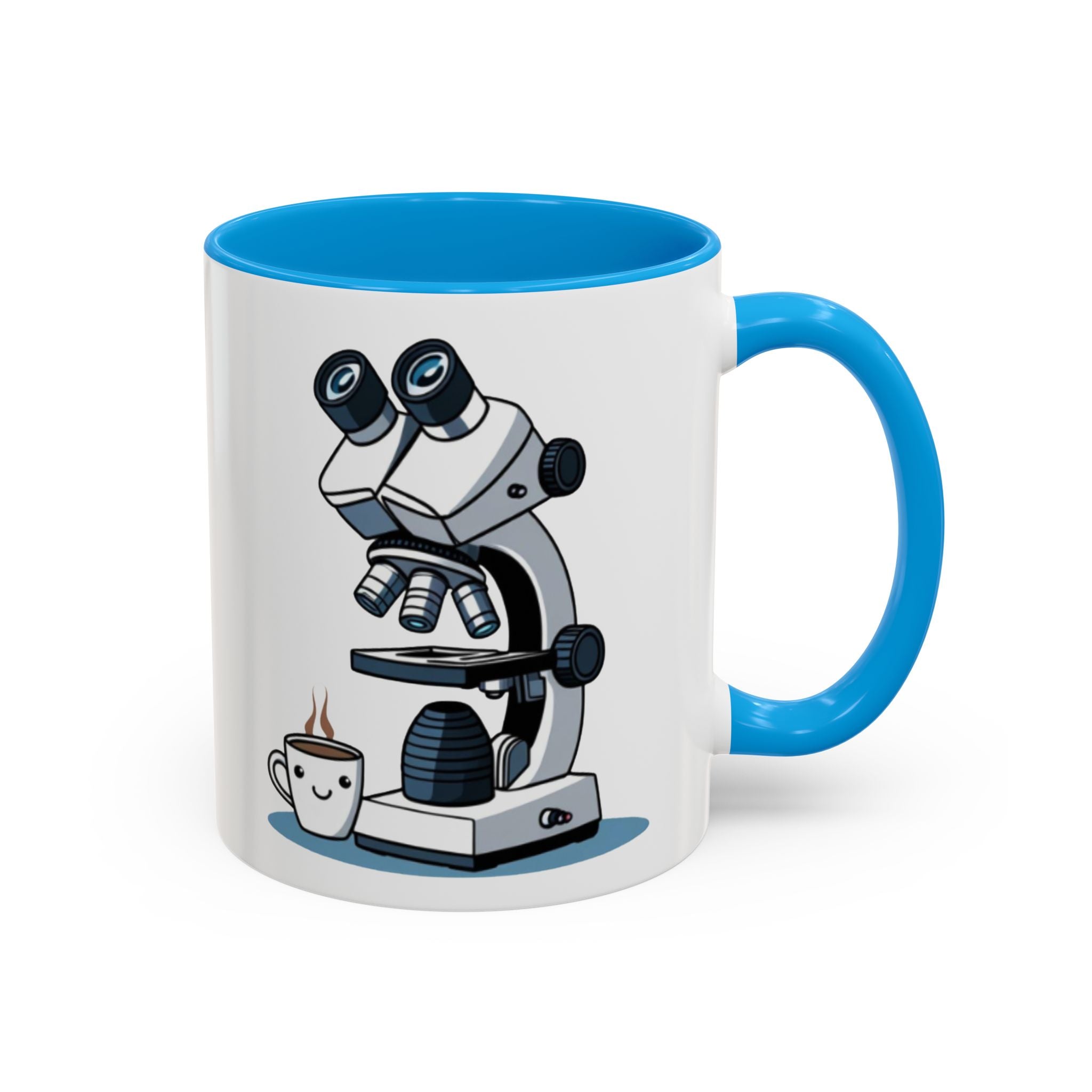 Microscope Coffee Mug — Cute Scientist Lab Drinkware (11oz & 15oz)