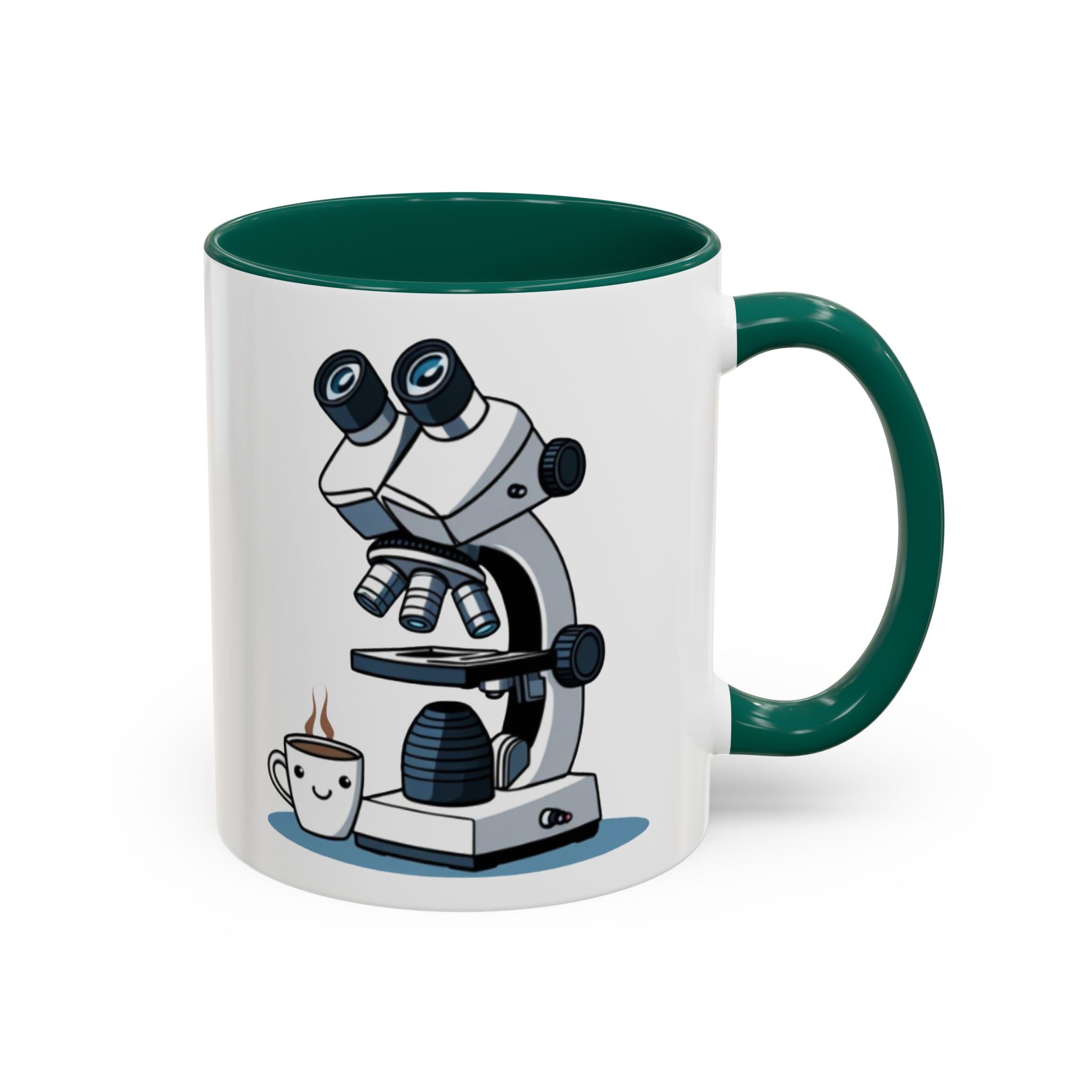 Microscope Coffee Mug — Cute Scientist Lab Drinkware (11oz & 15oz)