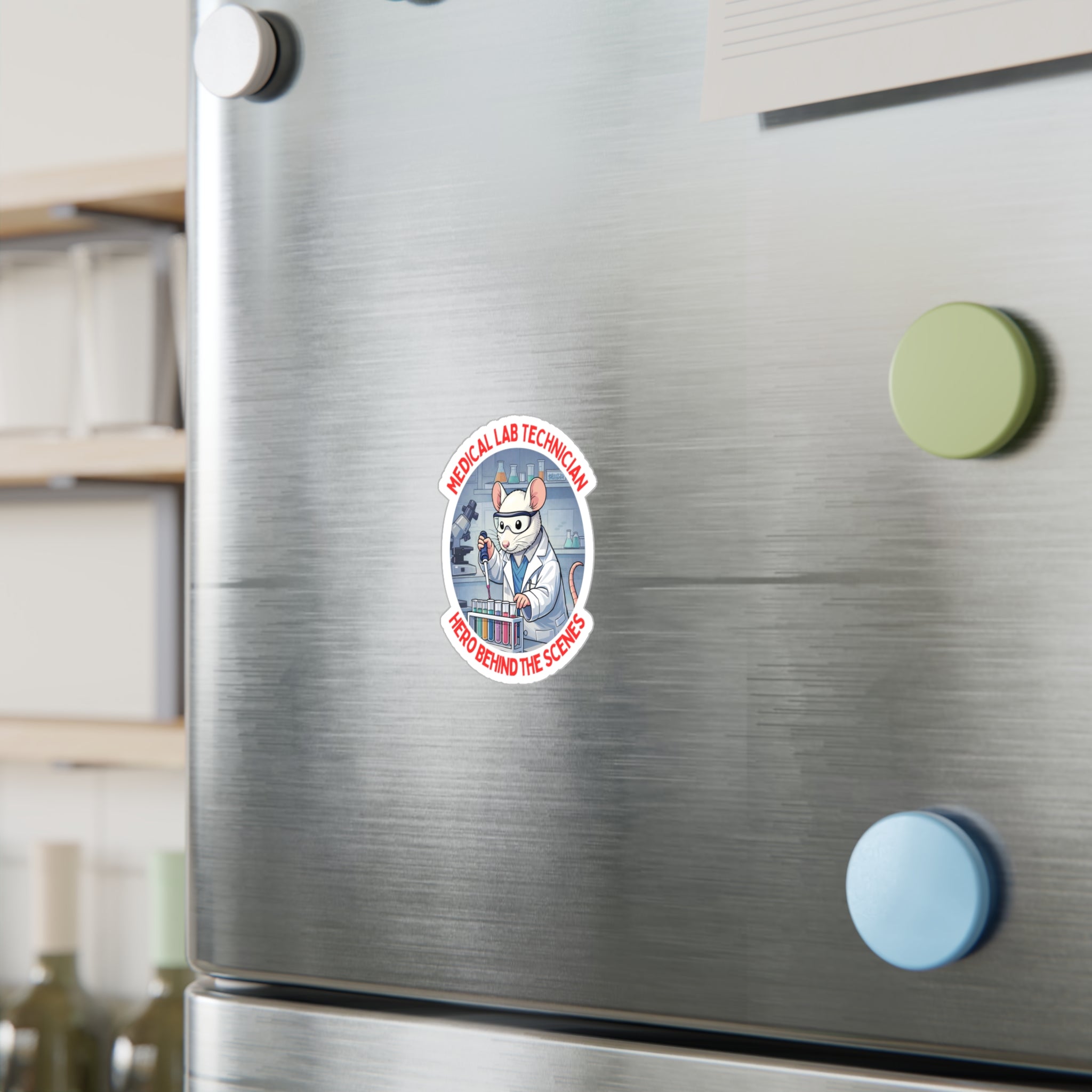 Medical Laboratory Technician 'Hero Behind the Scenes' Lab Rat Vinyl Decal