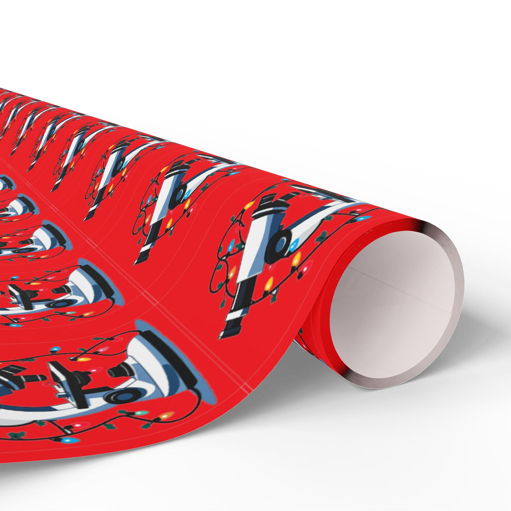 Festive Microscope Gift Wrap – Holiday Wrapping Paper for Curious Minds