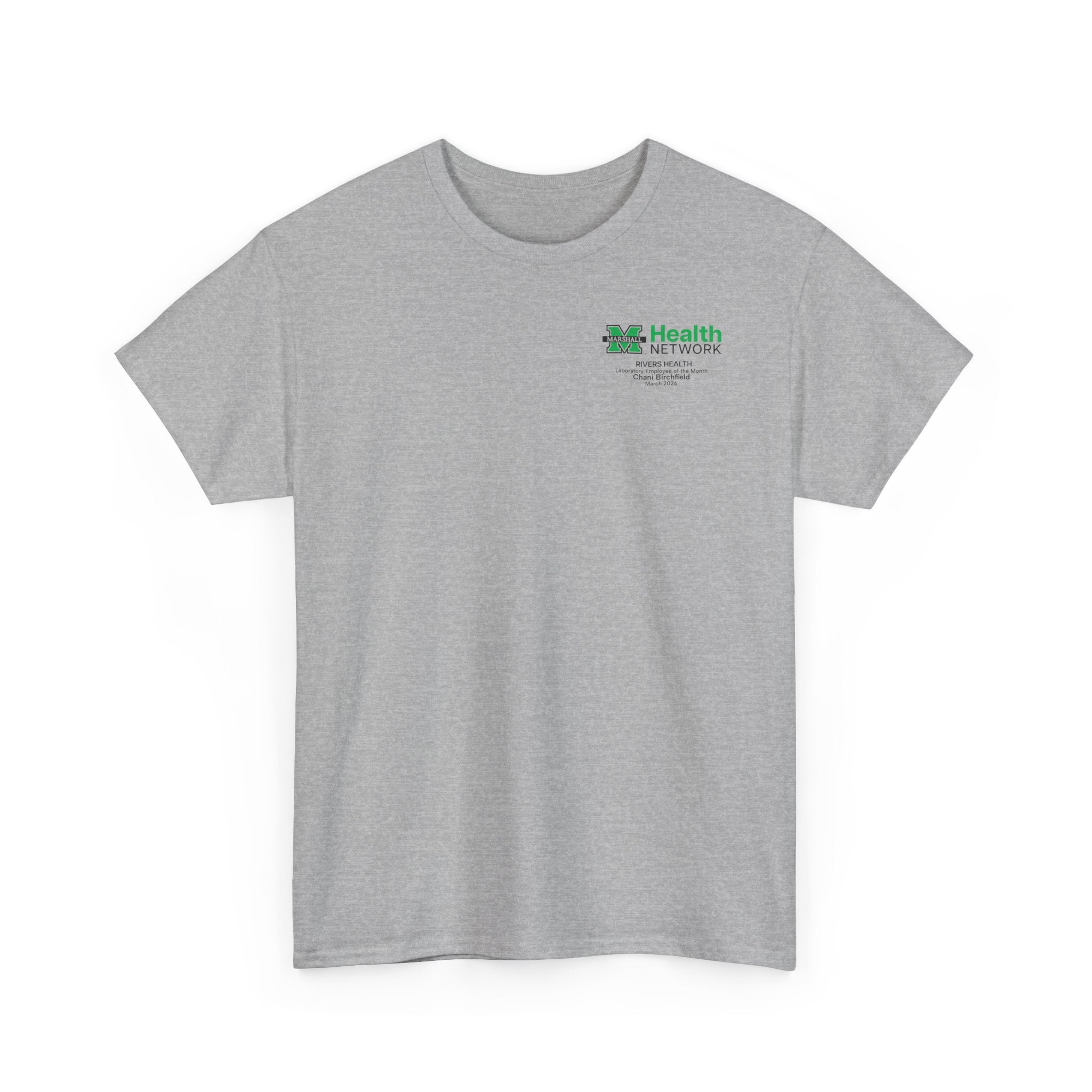 Marshall Health Network Rivers Health Laboratory Employee of the Month Classic Cotton T-Shirt