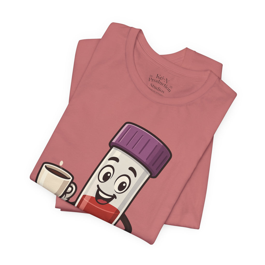 Lab Legends™ Toobey “Here for the Results and Cause Some Drama” Tee – Customizable Healthcare Humor Shirt