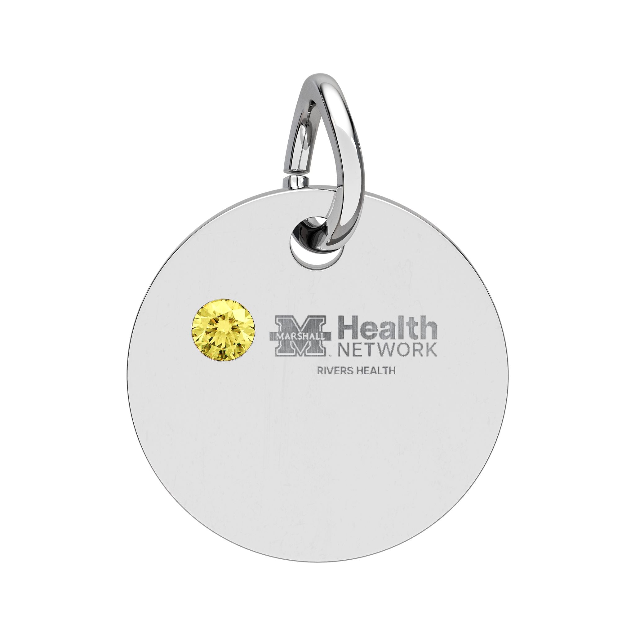 Marshall Health Network Rivers Health Laboratory Employee of the Month Birthstone Charm