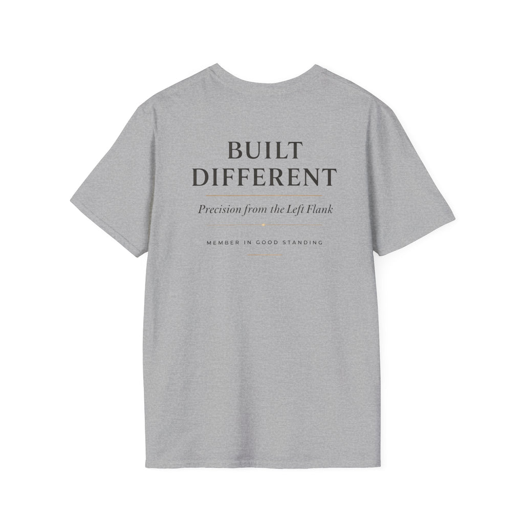 Southpaw Society “Built Different” T-Shirt — Left-Handed 10% Founding Edition Graphic Tee