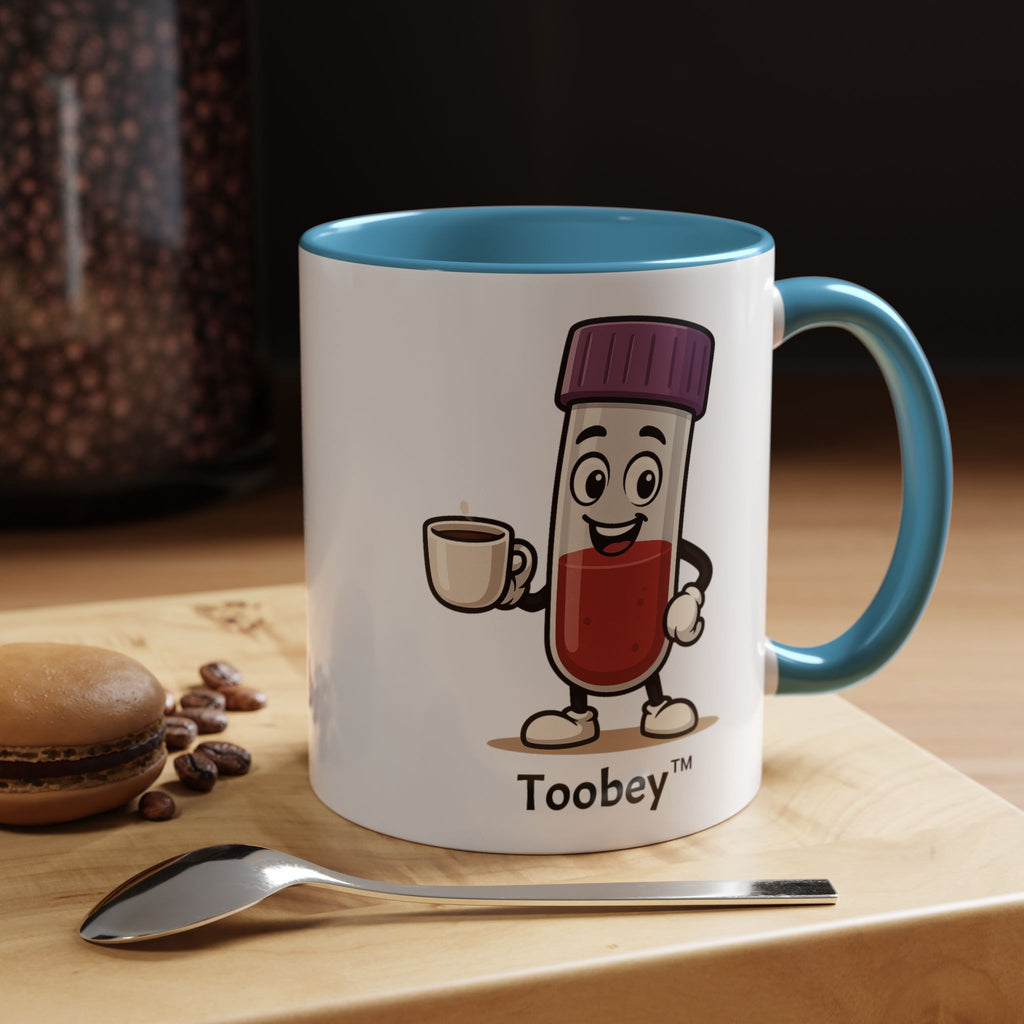 Toobey™ “Here for the Results and Drama” Mug – Customizable Lab Humor Cup by K&N Production Studios