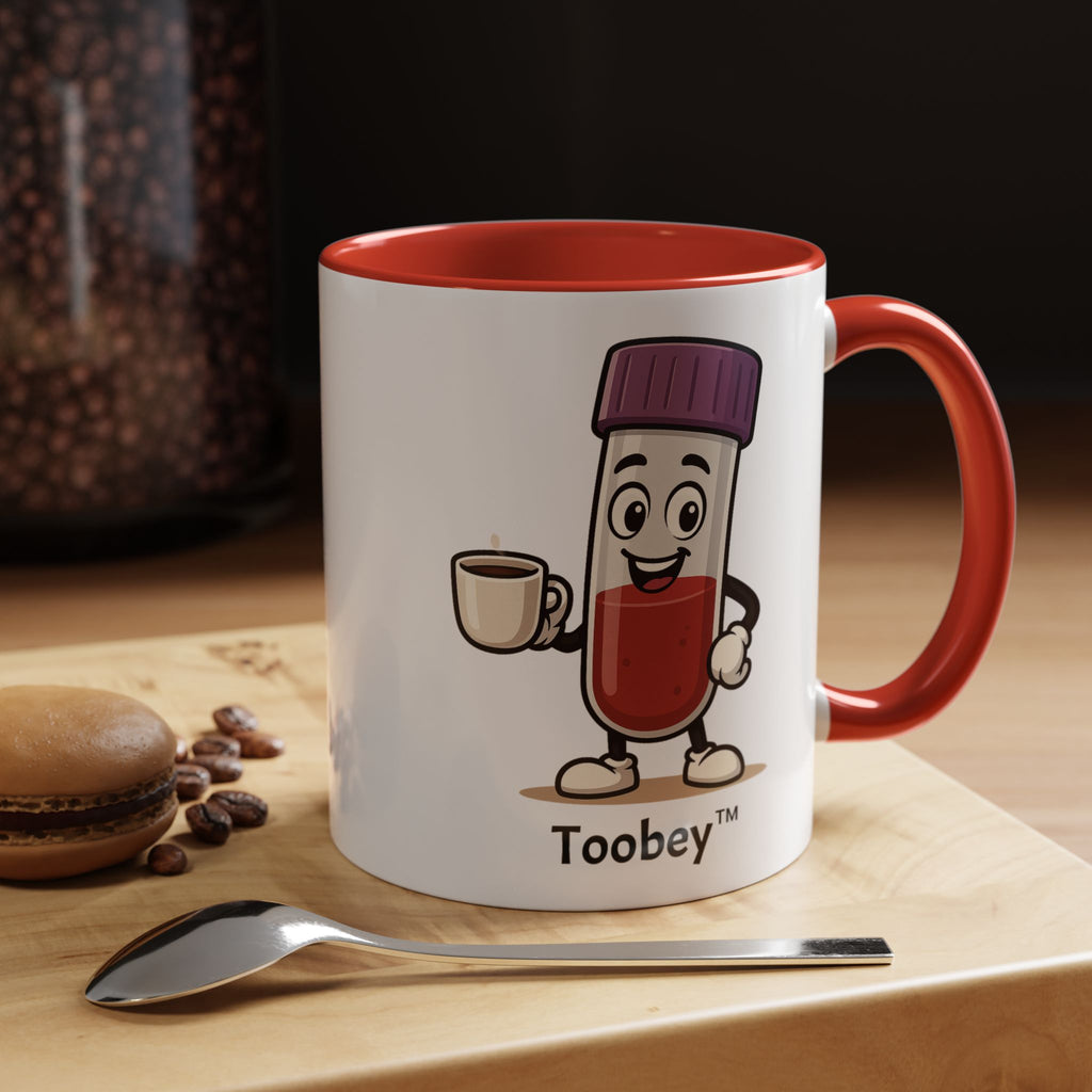 Toobey™ “Here for the Results and Drama” Mug – Customizable Lab Humor Cup by K&N Production Studios