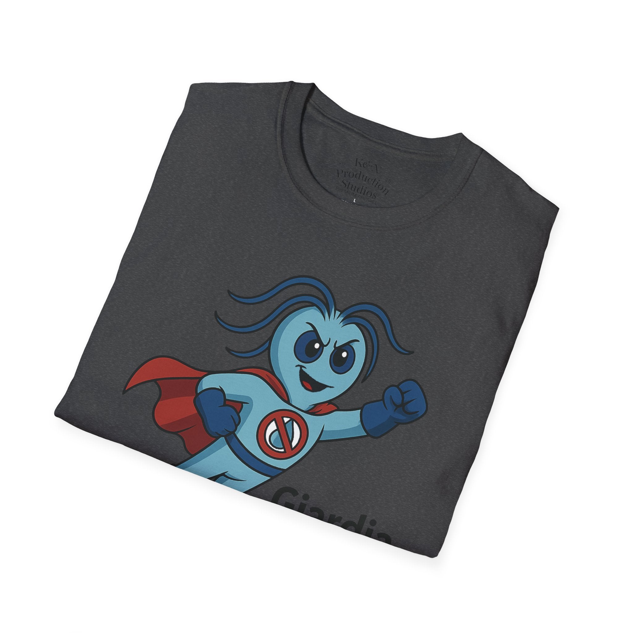 Giardia George™ Hero Tee – "Without the Lab, It’s Just a Guess"