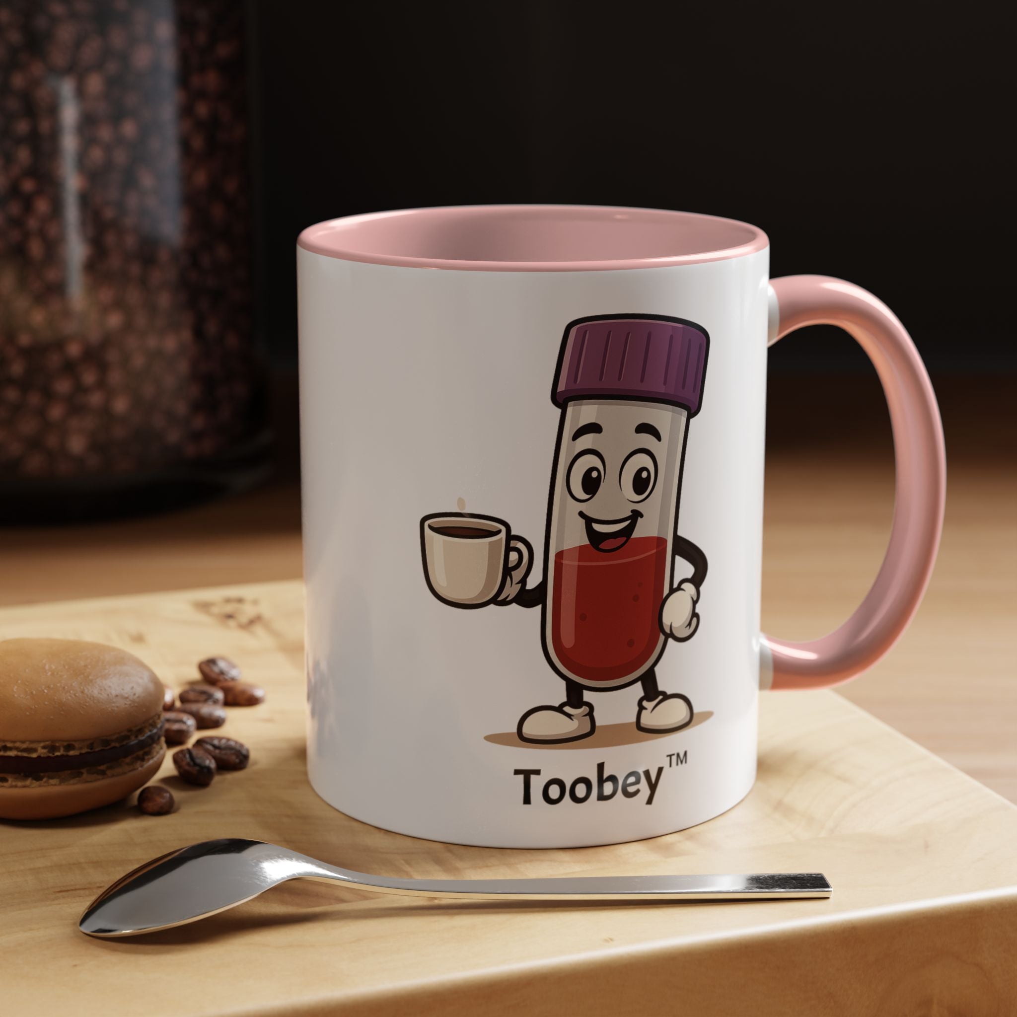 Toobey™ “Here for the Results and Drama” Mug – Customizable Lab Humor Cup by K&N Production Studios