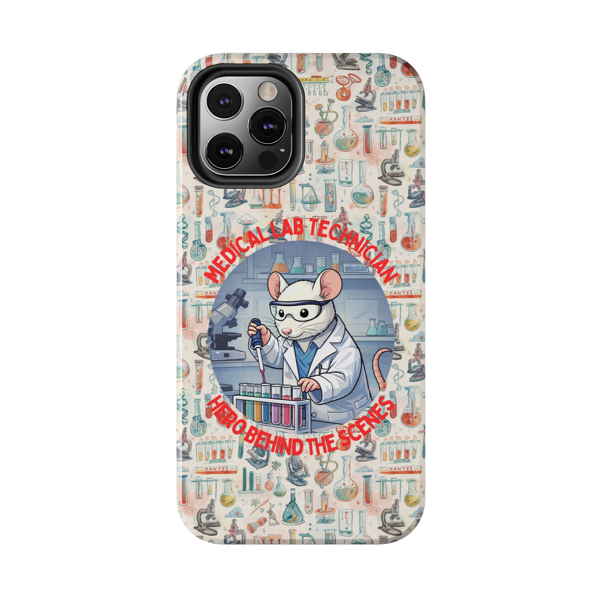 Medical Lab Technician Phone Case — "Lab Life" Cute Lab Mouse Design