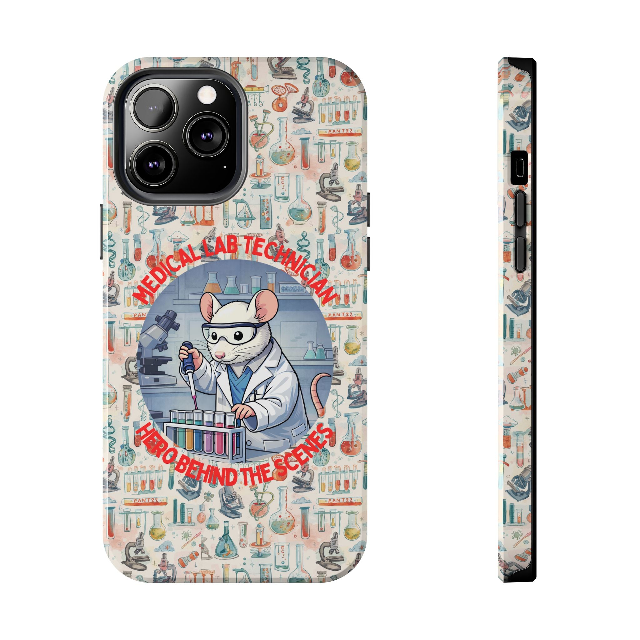 Medical Lab Technician Phone Case — "Lab Life" Cute Lab Mouse Design