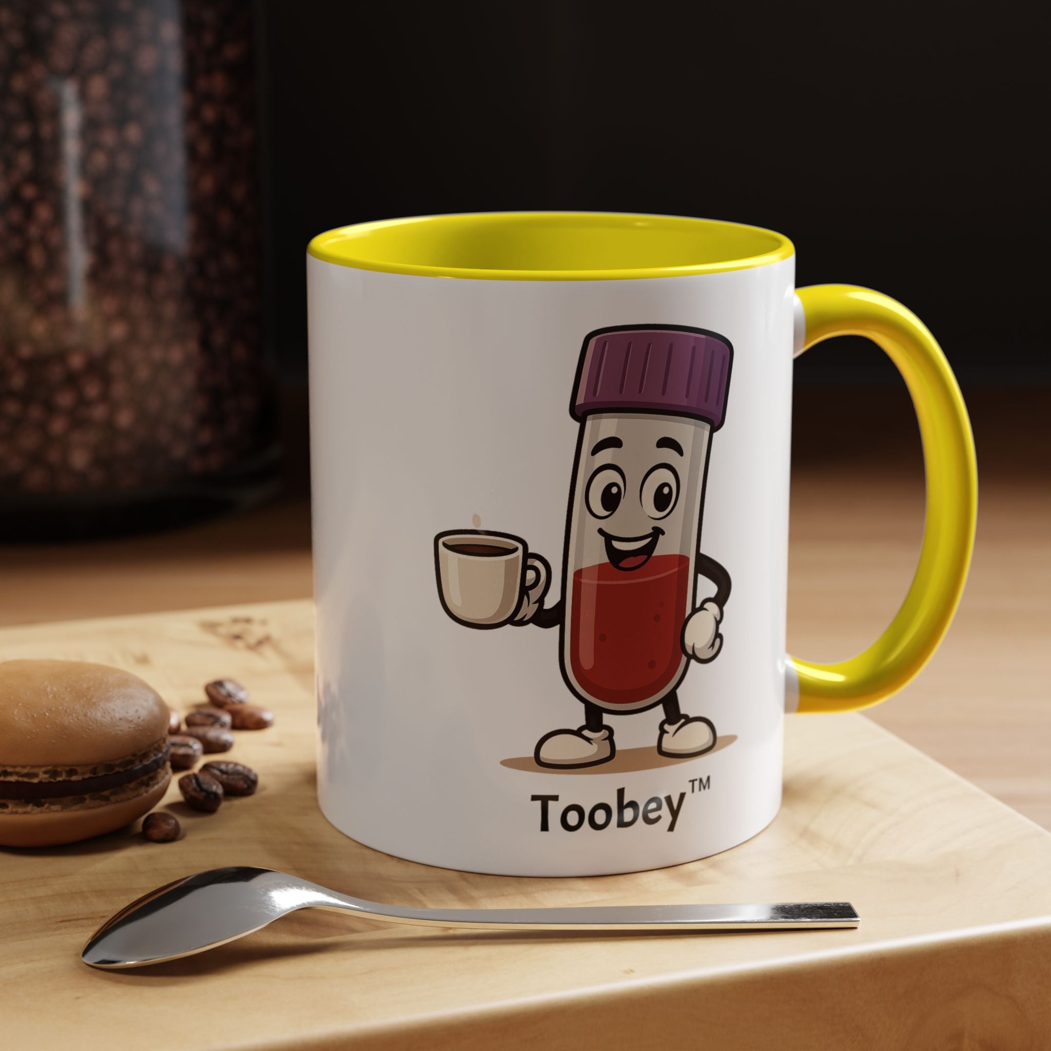Toobey™ “Here for the Results and Drama” Mug – Customizable Lab Humor Cup by K&N Production Studios