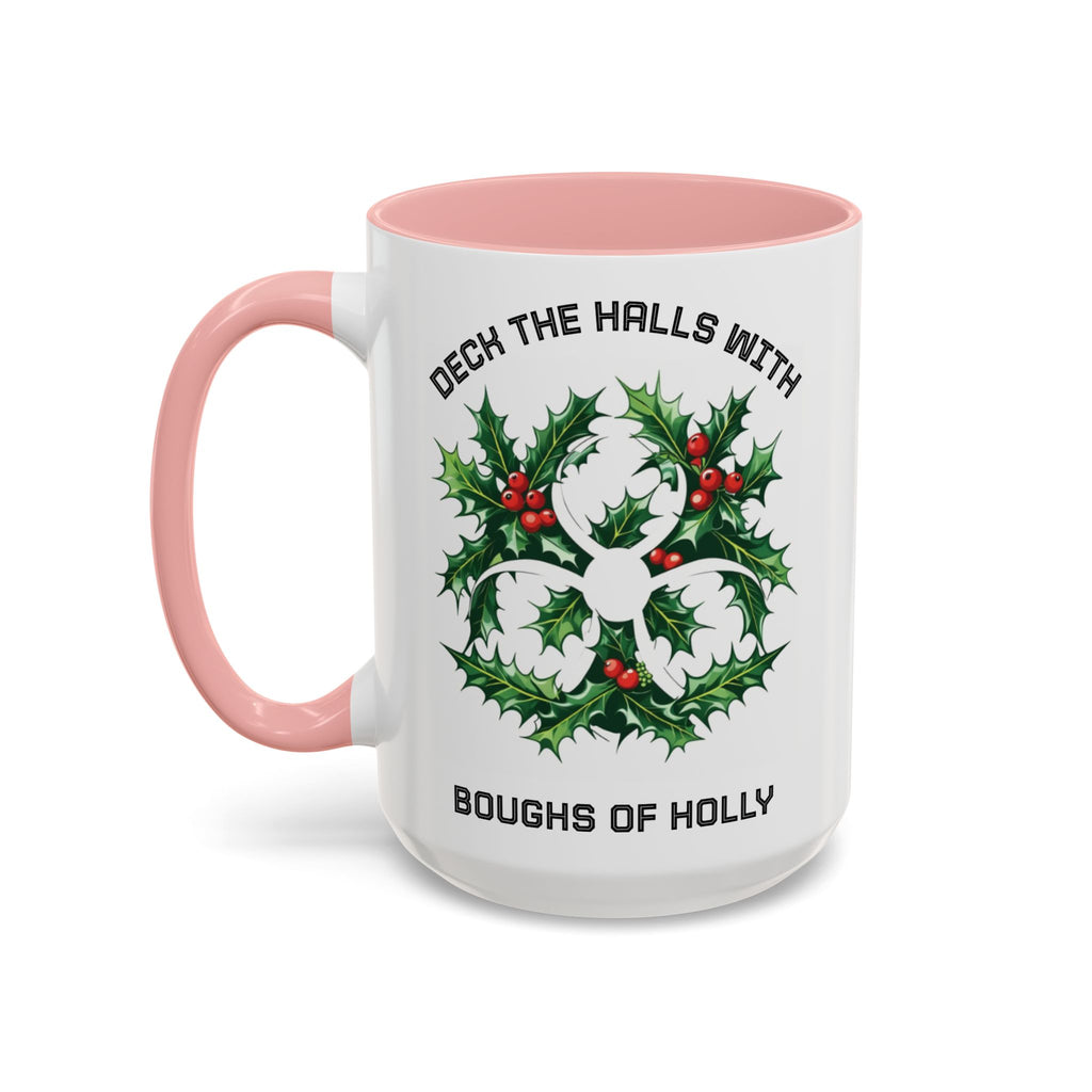 Festive Science Mug – “Science Is Lit” & “Deck the Halls” Dual-Sided Holiday Gift