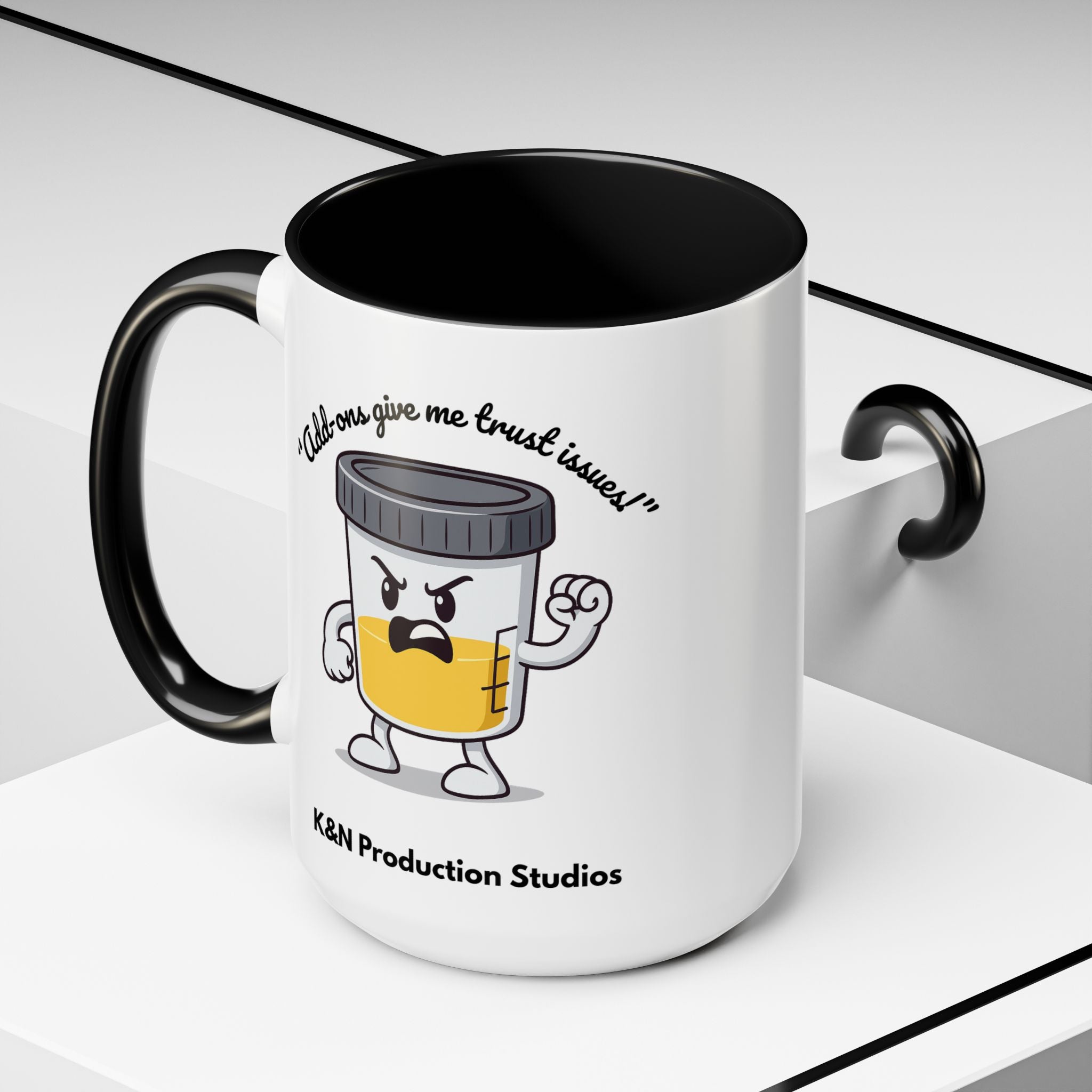 Max™ Double-Sided Specimen Cup Mug – “Add-Ons” Lab Humor by Lab Legends™