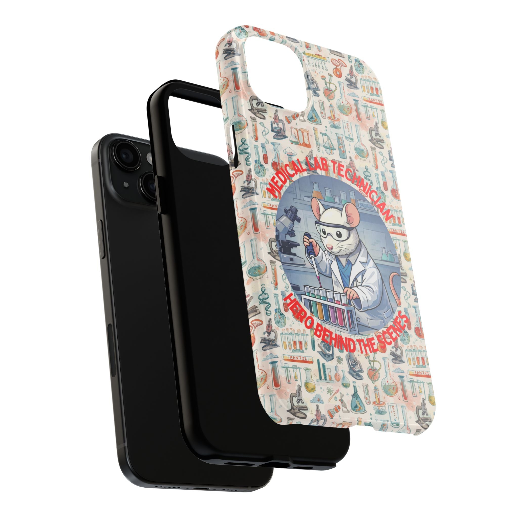 Medical Lab Technician Phone Case — "Lab Life" Cute Lab Mouse Design