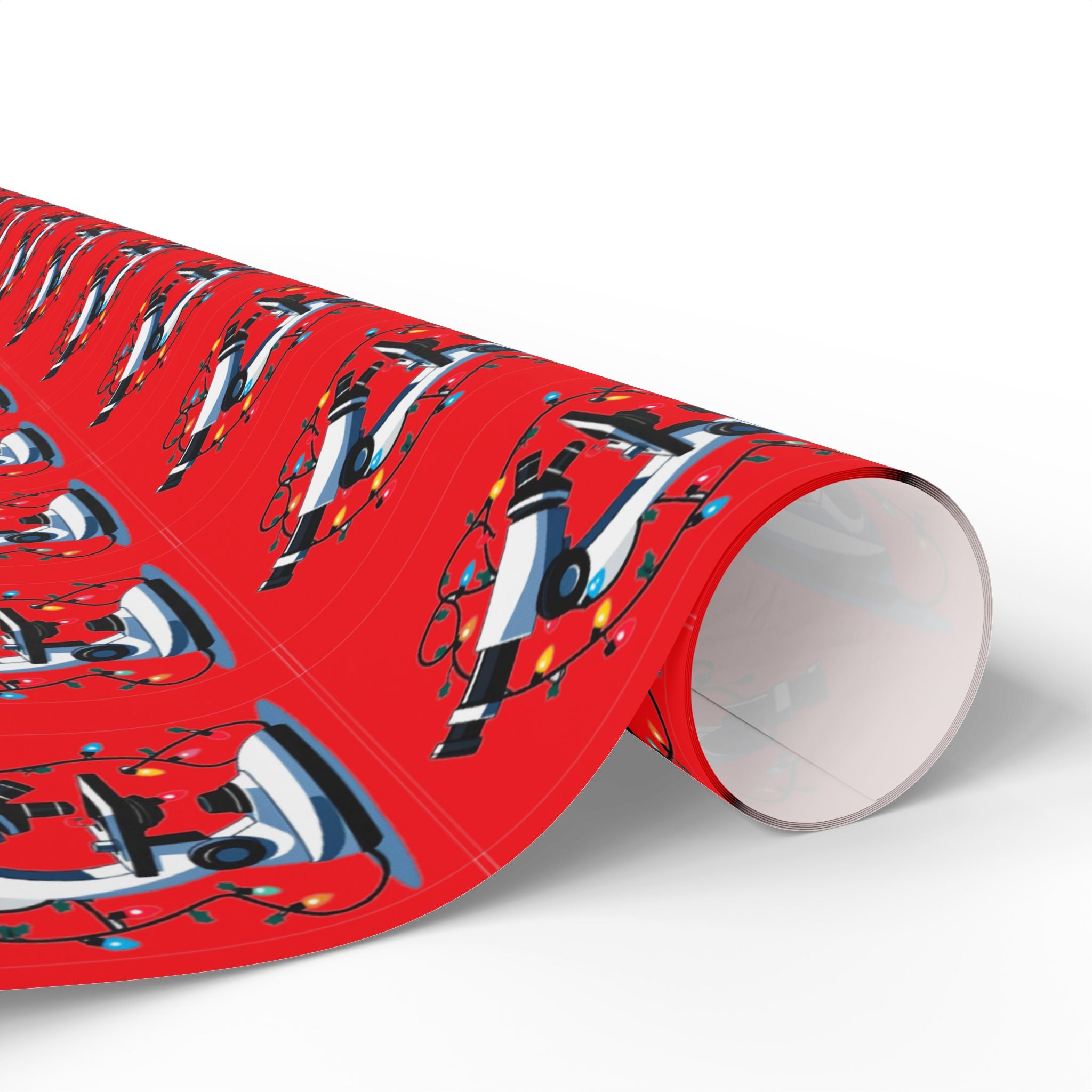 Festive Microscope Gift Wrap – Holiday Wrapping Paper for Curious Minds