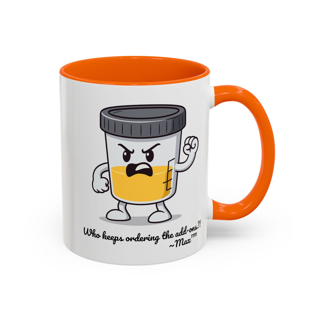 Max™ Double-Sided Specimen Cup Mug – “Add-Ons” Lab Humor by Lab Legends™