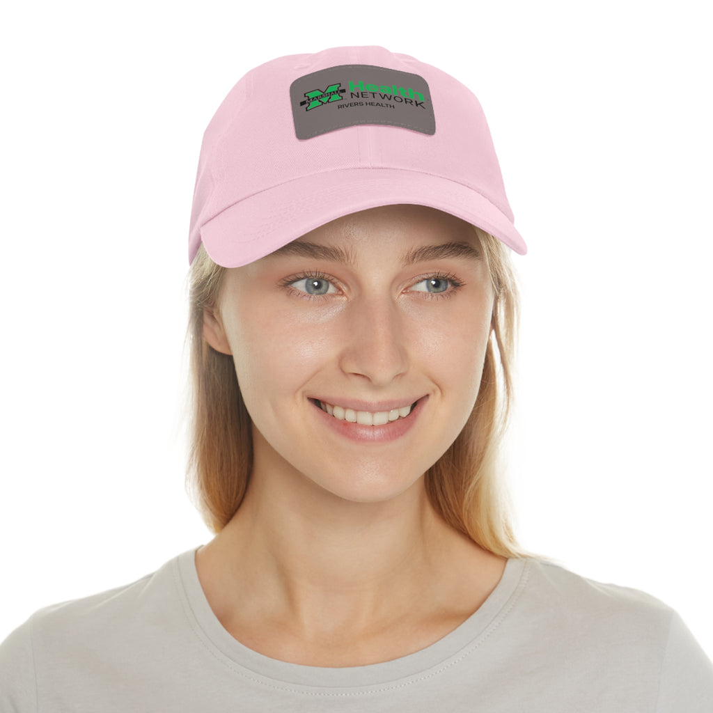 Marshall Health Network Rivers Health Laboratory Employee of the Month Dad Hat with Leather Patch