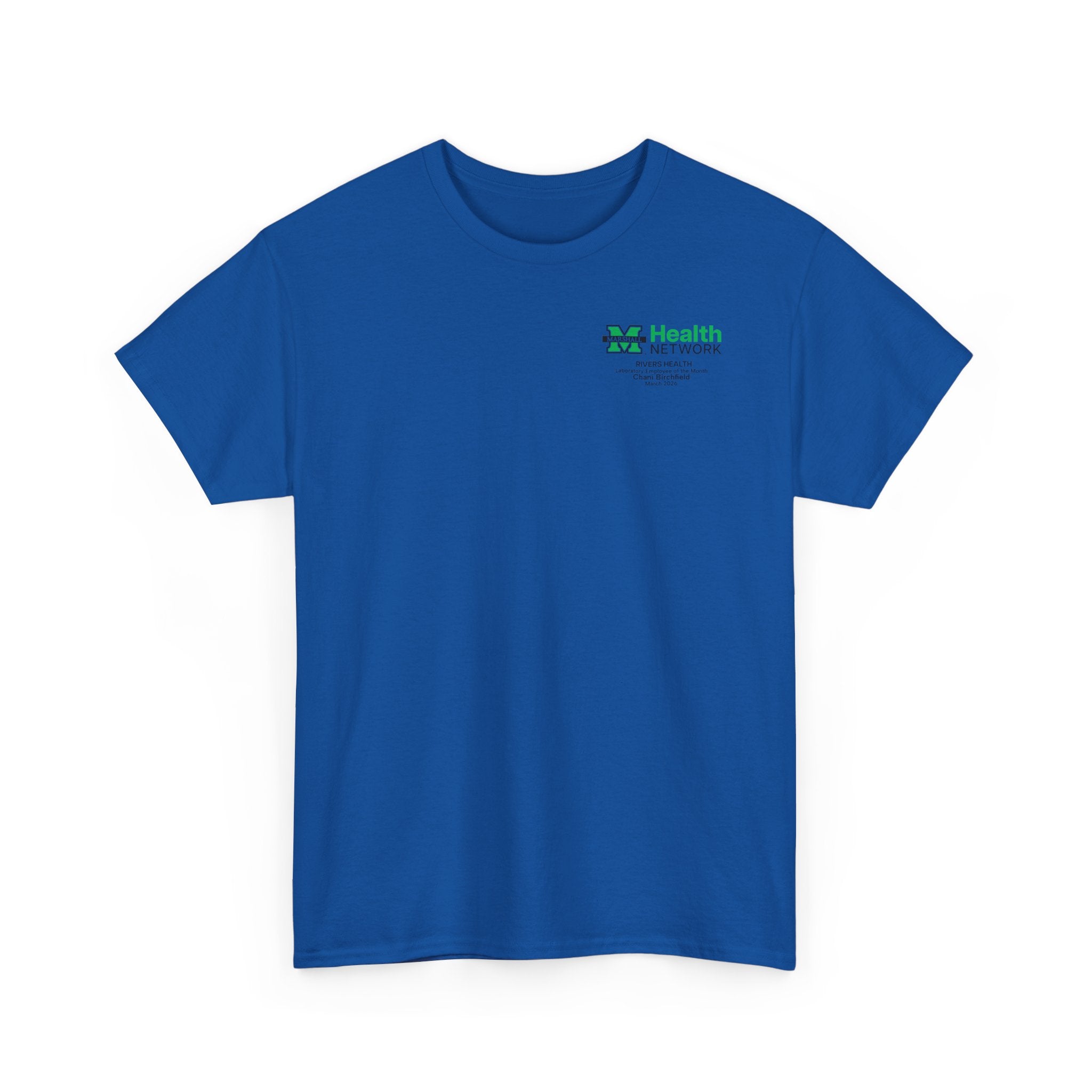 Marshall Health Network Rivers Health Laboratory Employee of the Month Classic Cotton T-Shirt