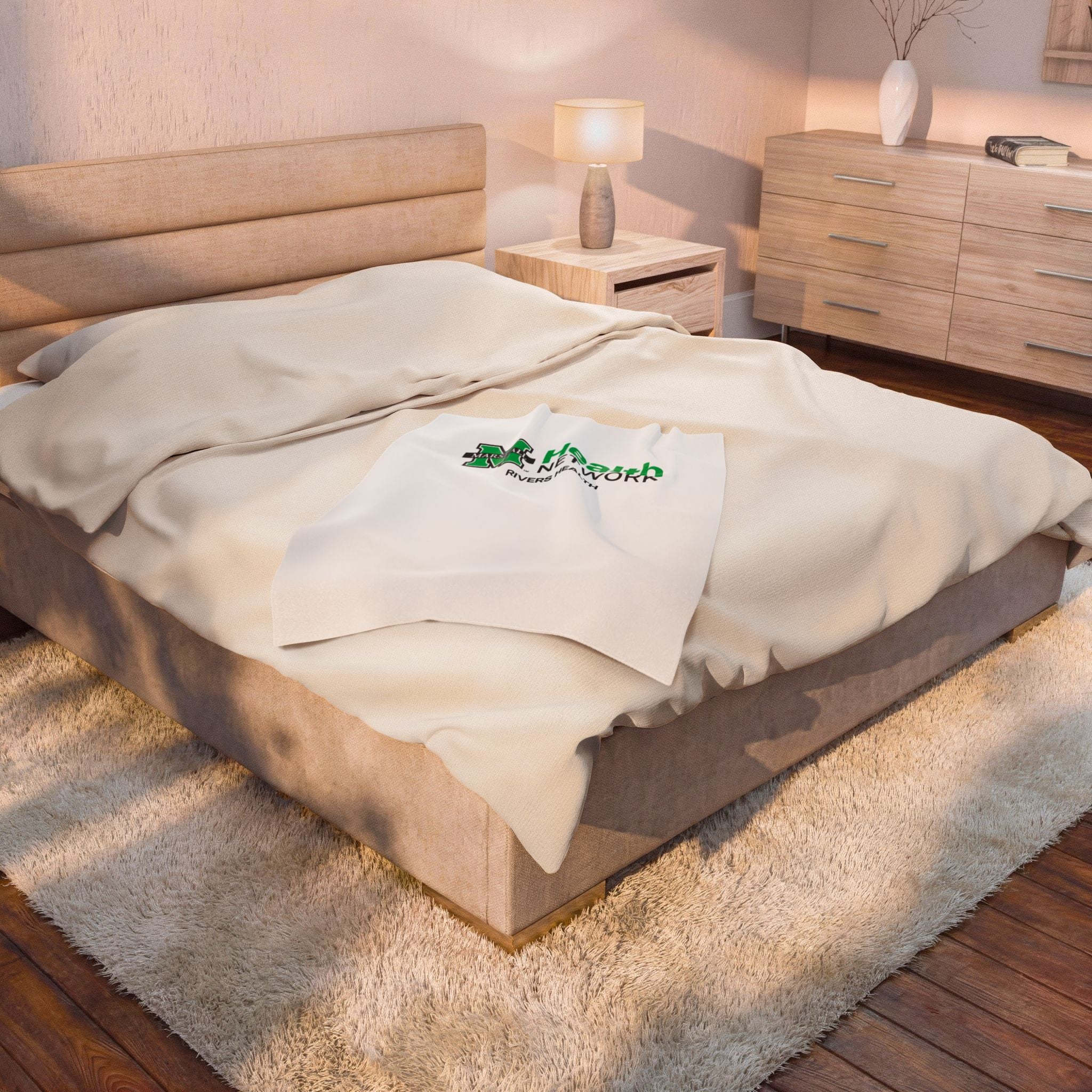 Marshall Health Network Rivers Health Laboratory Employee of the Month Velveteen Plush Blanket