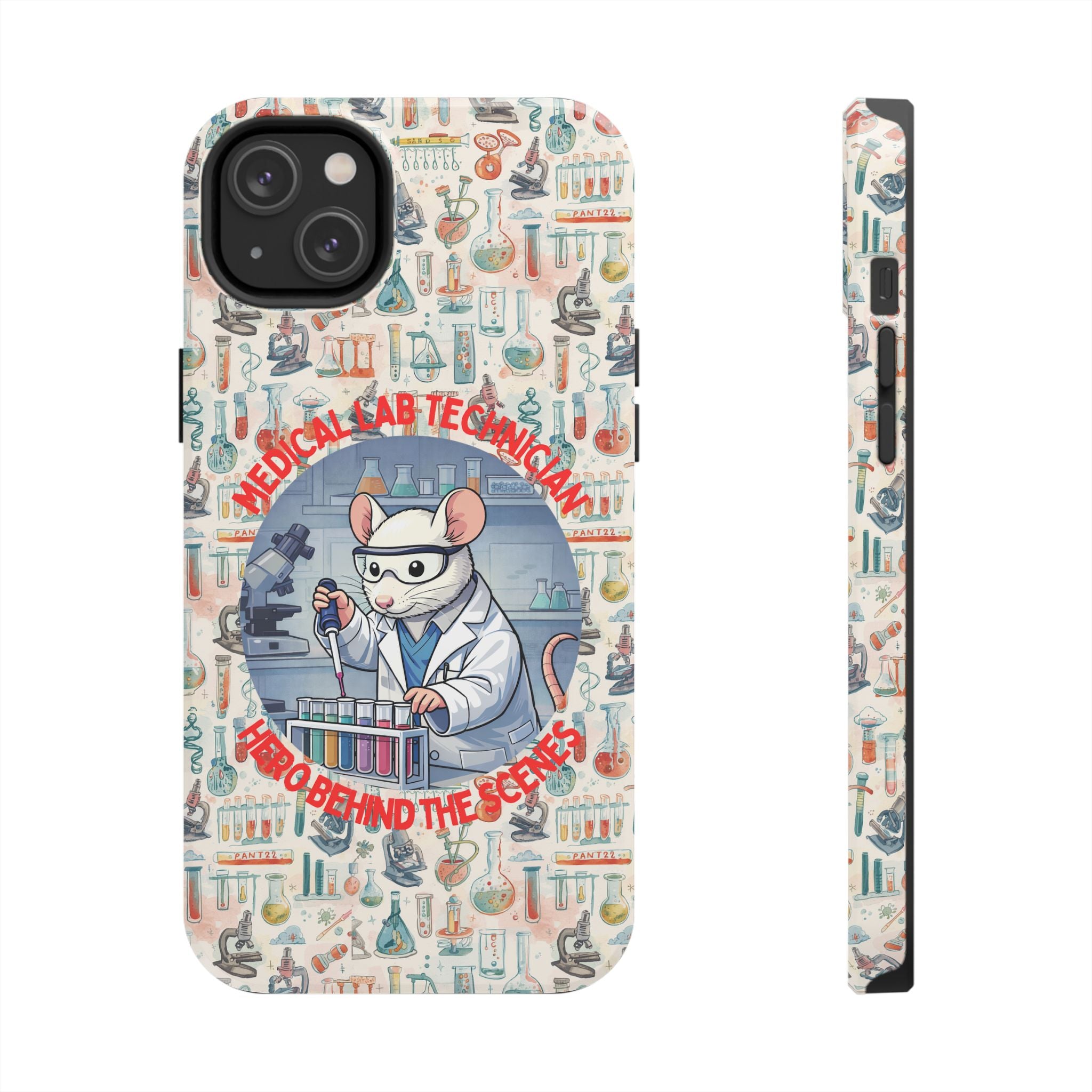 Medical Lab Technician Phone Case — "Lab Life" Cute Lab Mouse Design