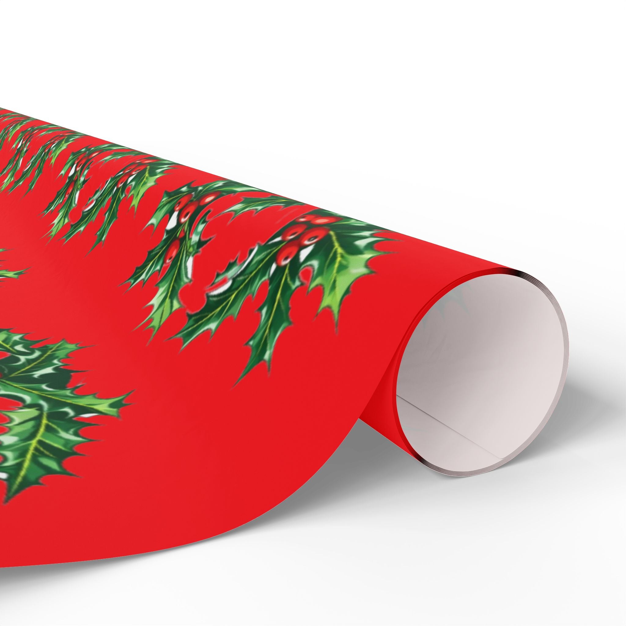 Biohazard Holly Wrapping Paper – Festive Science Gift Wrap with Berries & Leaves