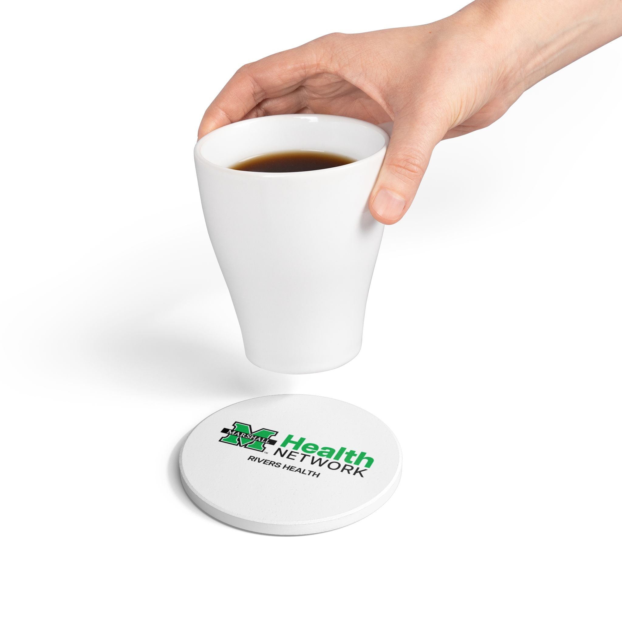 Marshall Health Network Rivers Health Laboratory Employee of the Month Ceramic Coaster