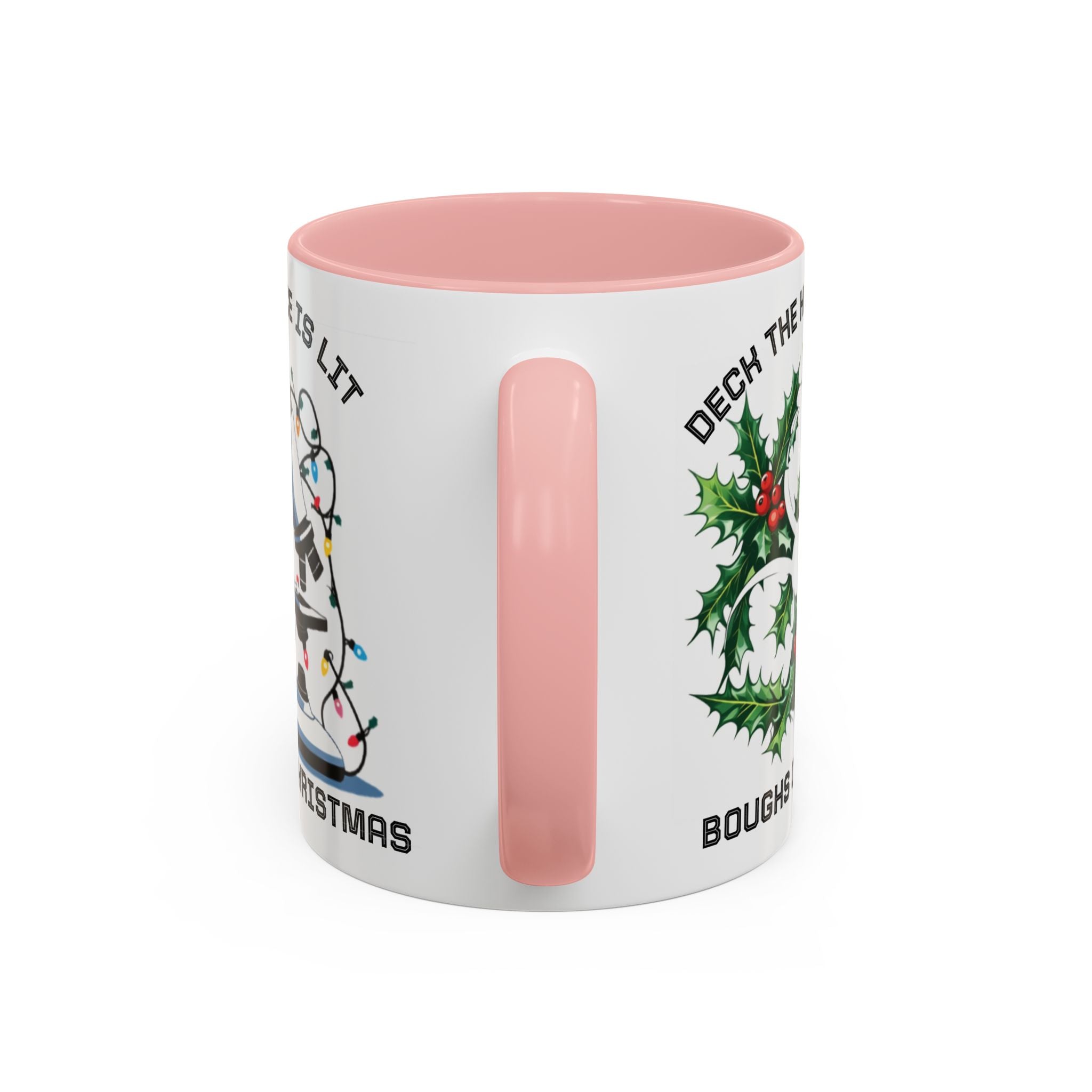 Festive Science Mug – “Science Is Lit” & “Deck the Halls” Dual-Sided Holiday Gift