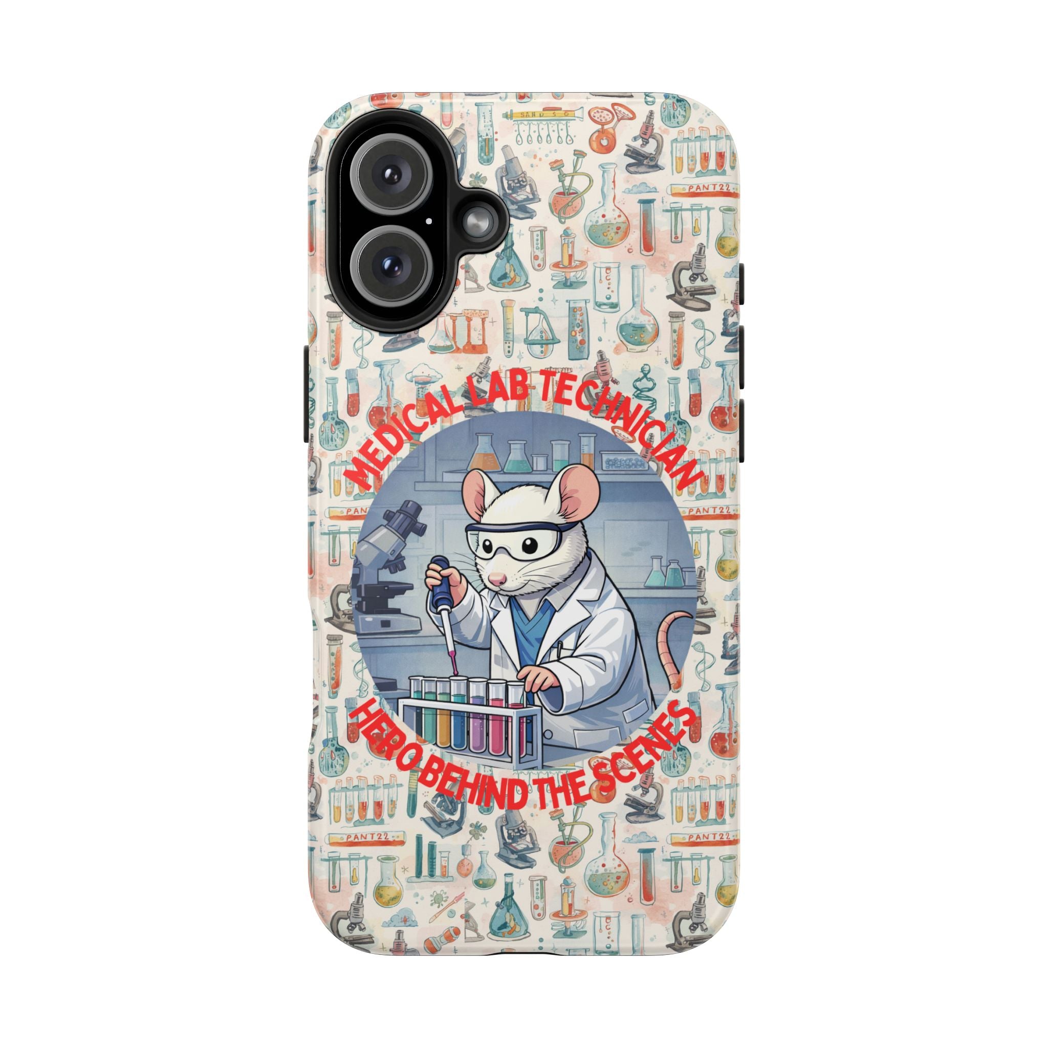Medical Lab Technician Phone Case — "Lab Life" Cute Lab Mouse Design