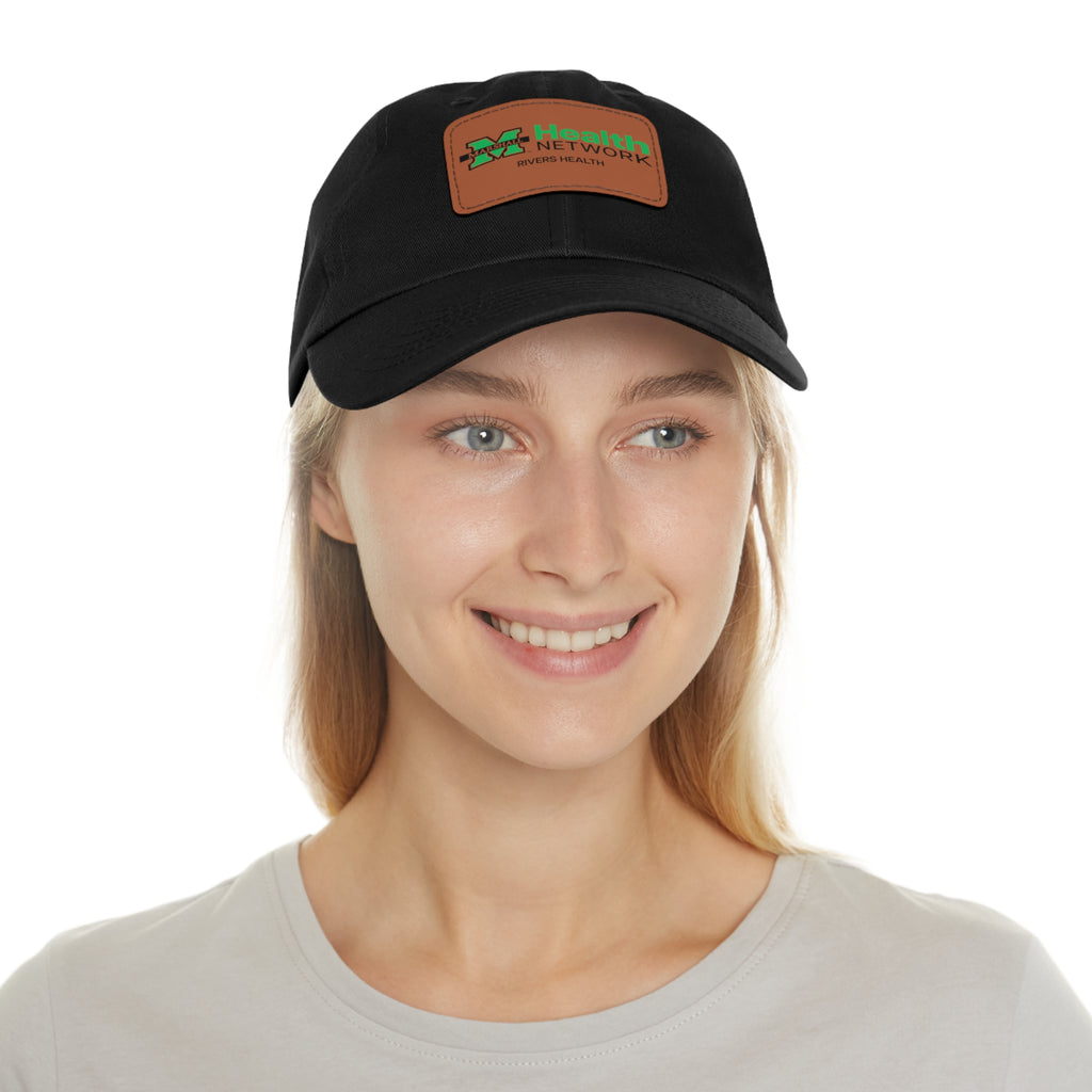 Marshall Health Network Rivers Health Laboratory Employee of the Month Dad Hat with Leather Patch