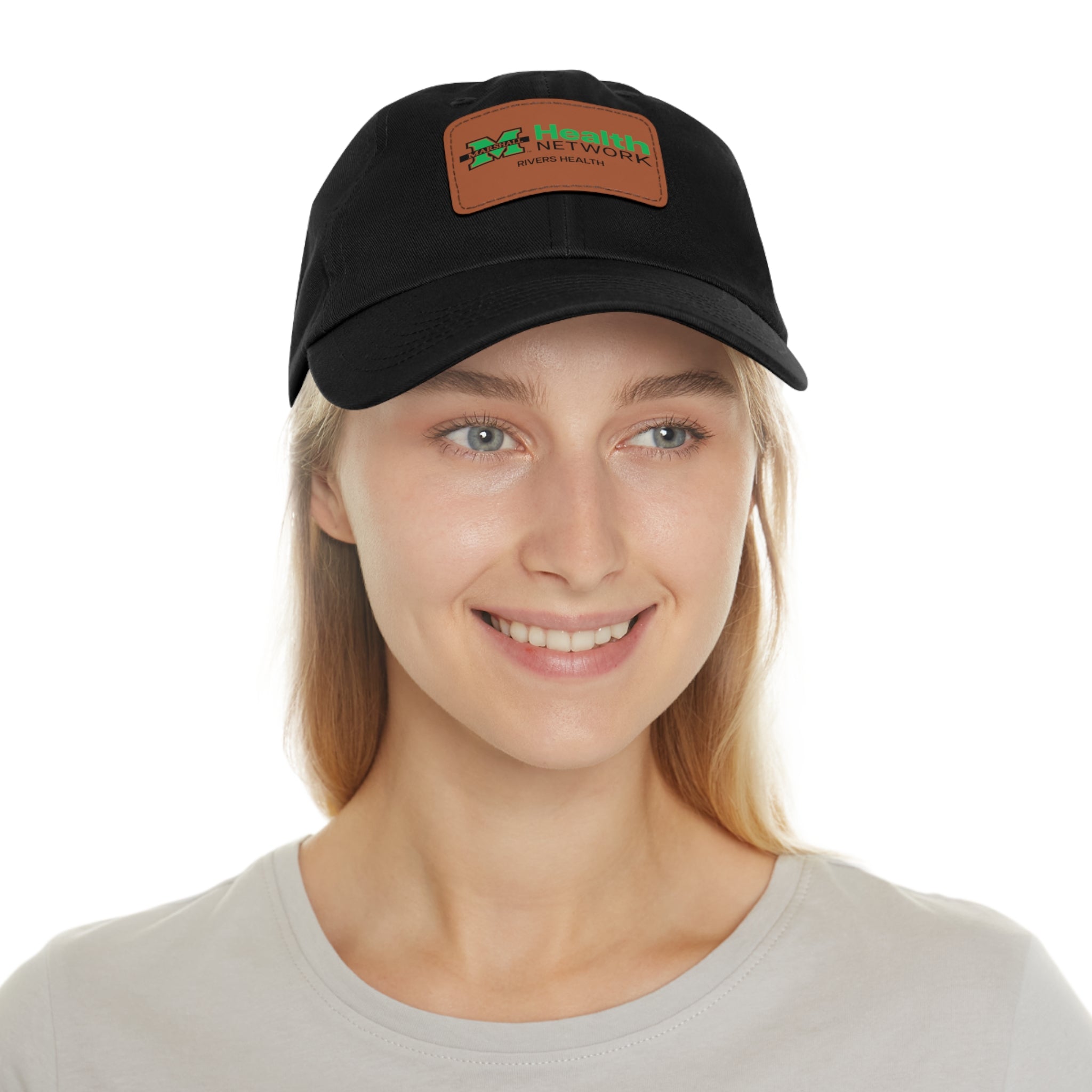Marshall Health Network Rivers Health Laboratory Employee of the Month Dad Hat with Leather Patch