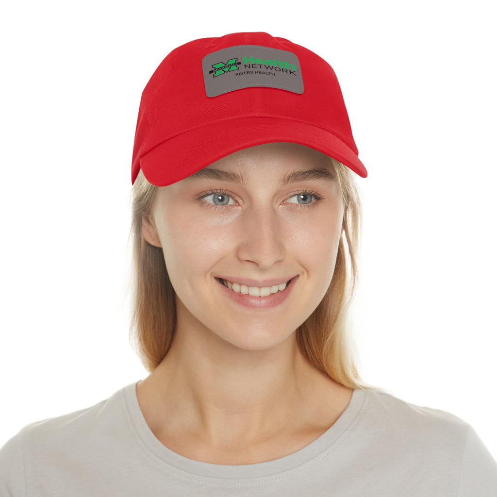 Marshall Health Network Rivers Health Laboratory Employee of the Month Dad Hat with Leather Patch