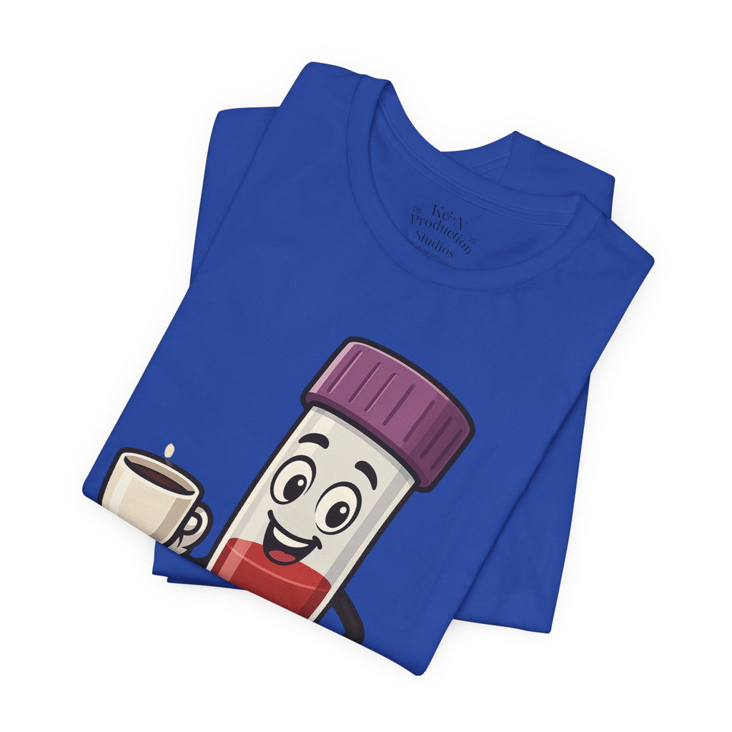 Lab Legends™ Toobey “Here for the Results and Cause Some Drama” Tee – Customizable Healthcare Humor Shirt