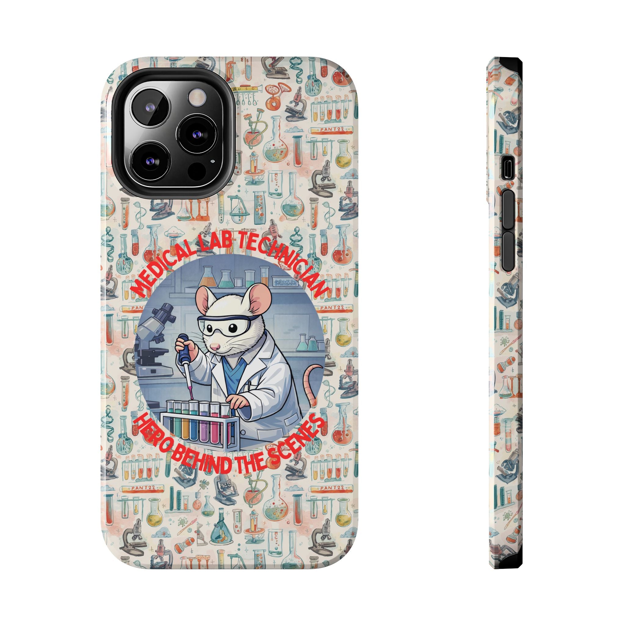 Medical Lab Technician Phone Case — "Lab Life" Cute Lab Mouse Design