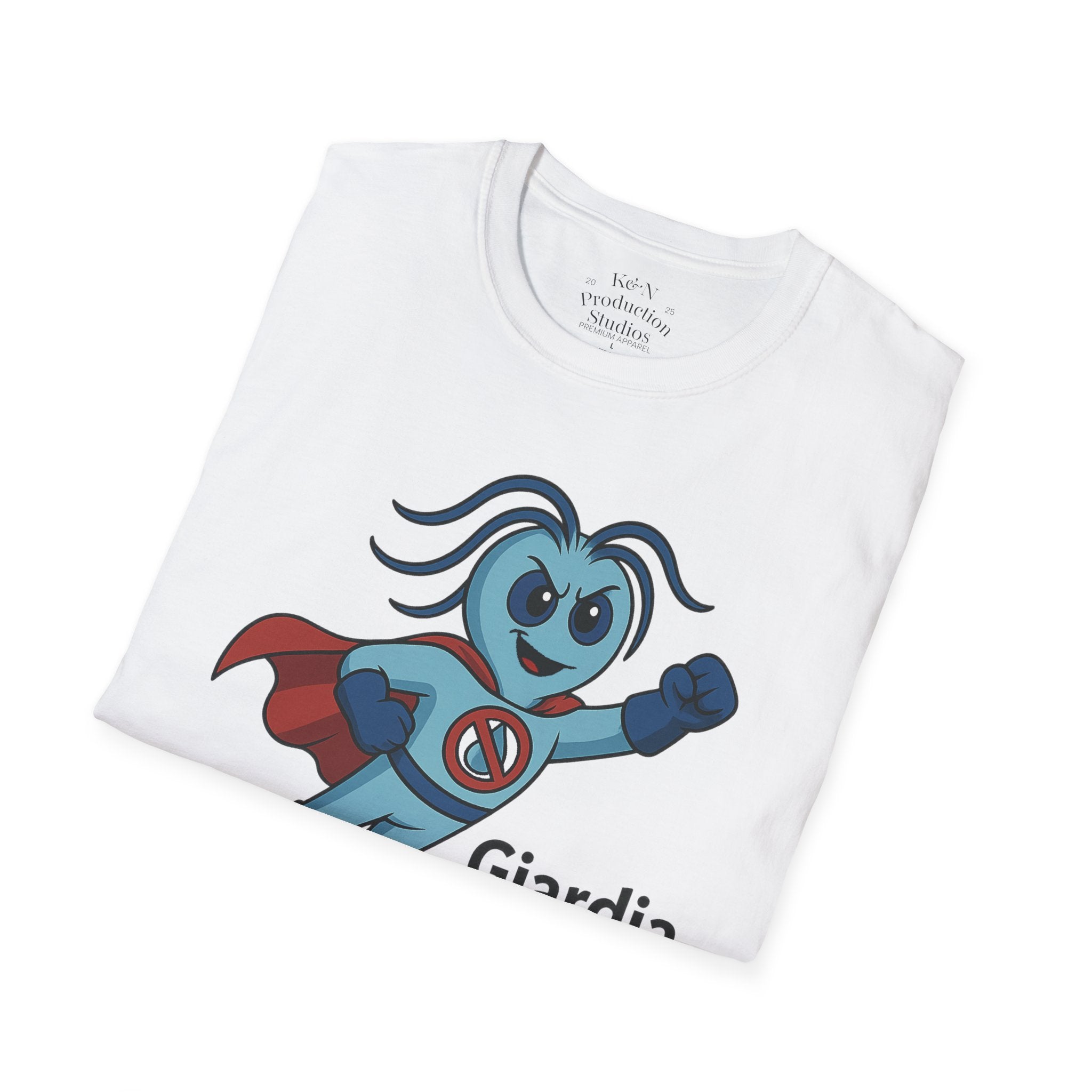 Giardia George™ Hero Tee – "Without the Lab, It’s Just a Guess"