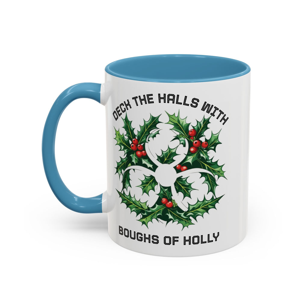 Festive Science Mug – “Science Is Lit” & “Deck the Halls” Dual-Sided Holiday Gift