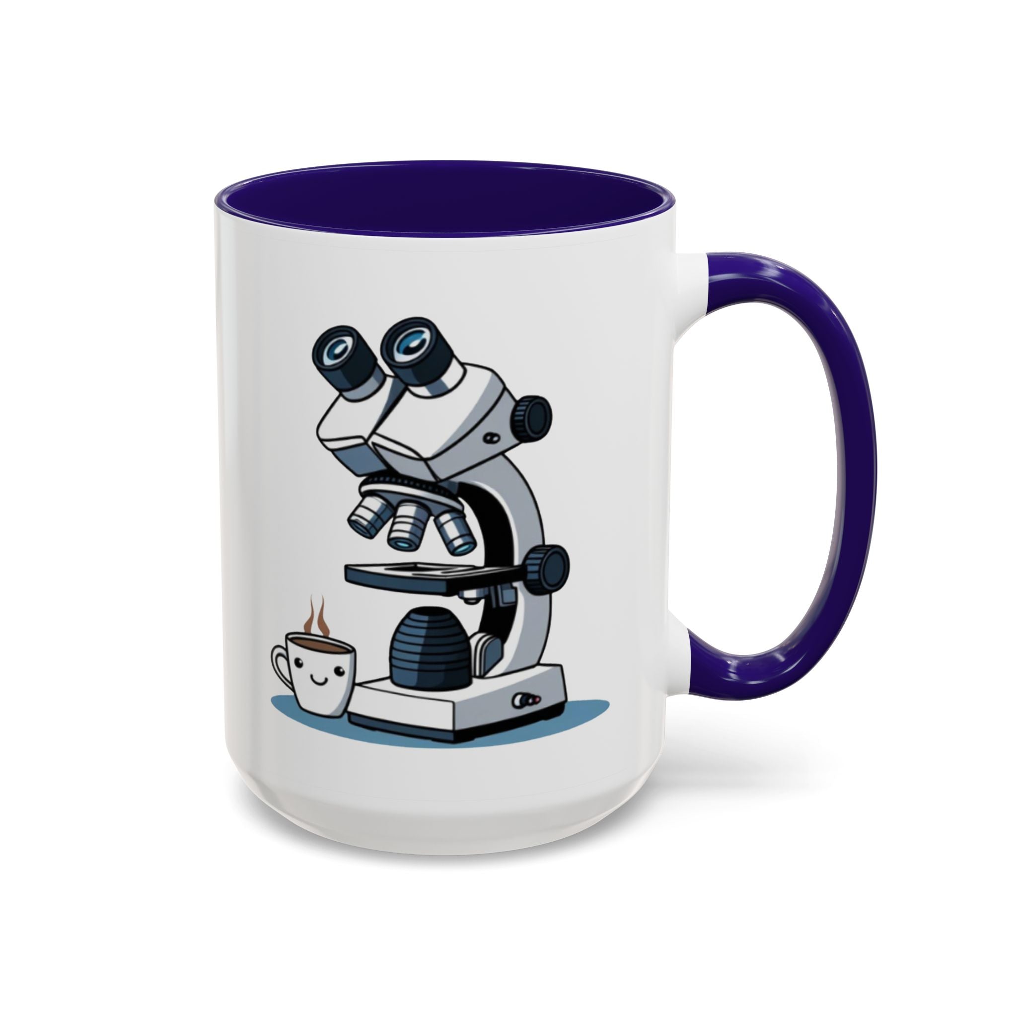 Microscope Coffee Mug — Cute Scientist Lab Drinkware (11oz & 15oz)